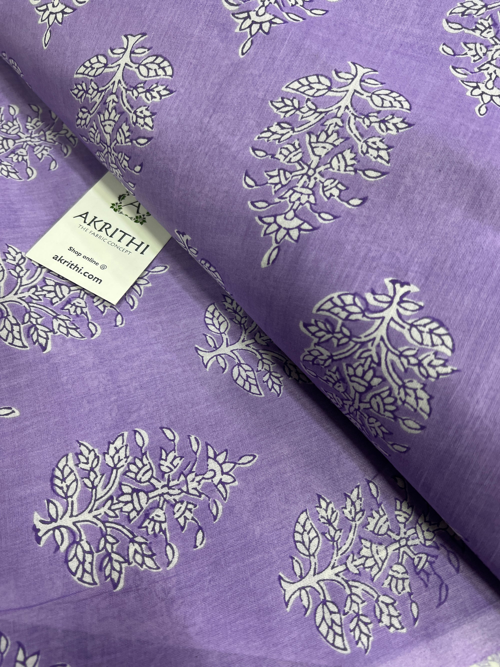Printed pure cotton fabric