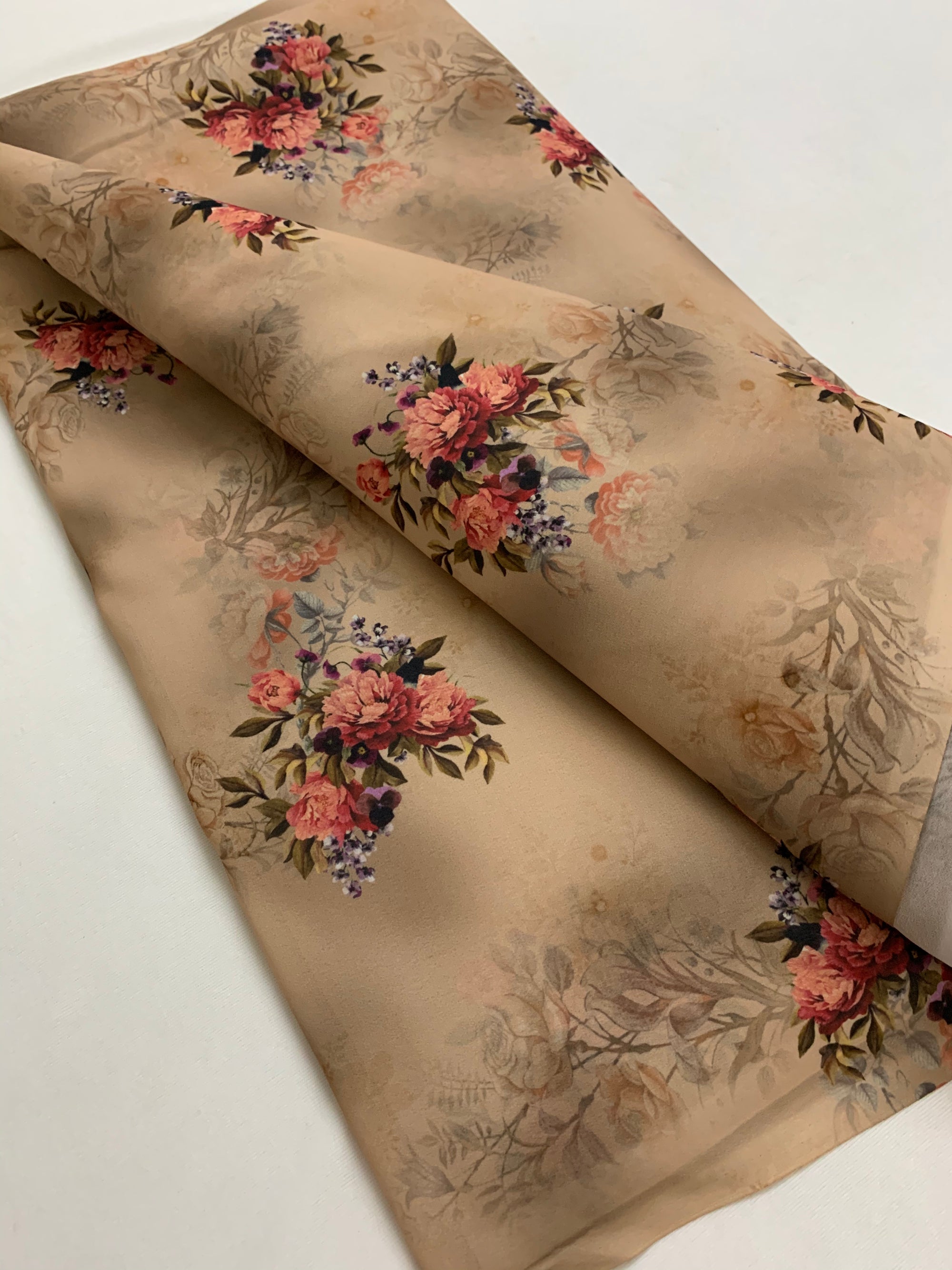 Digital floral Printed georgette fabric