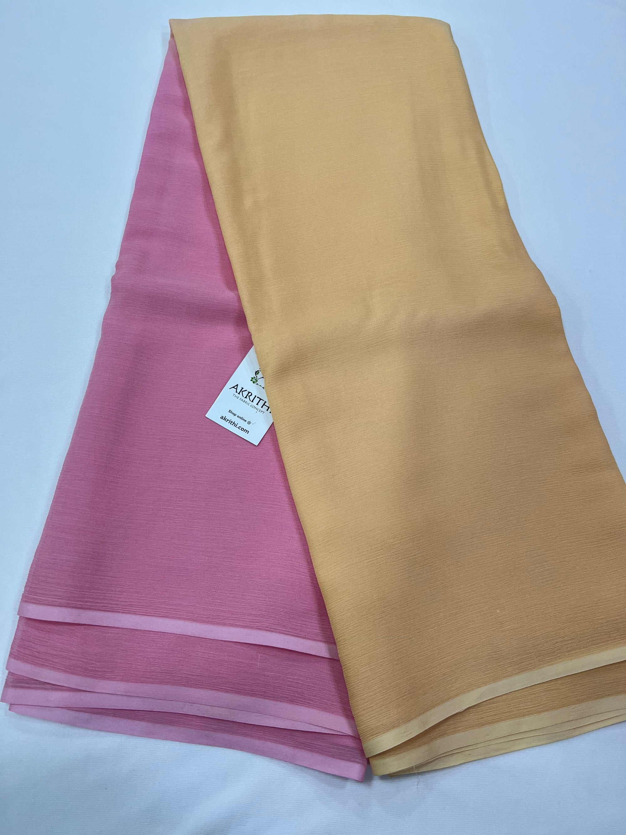 PLATINUM PURE SILK CHIFFON SAREE