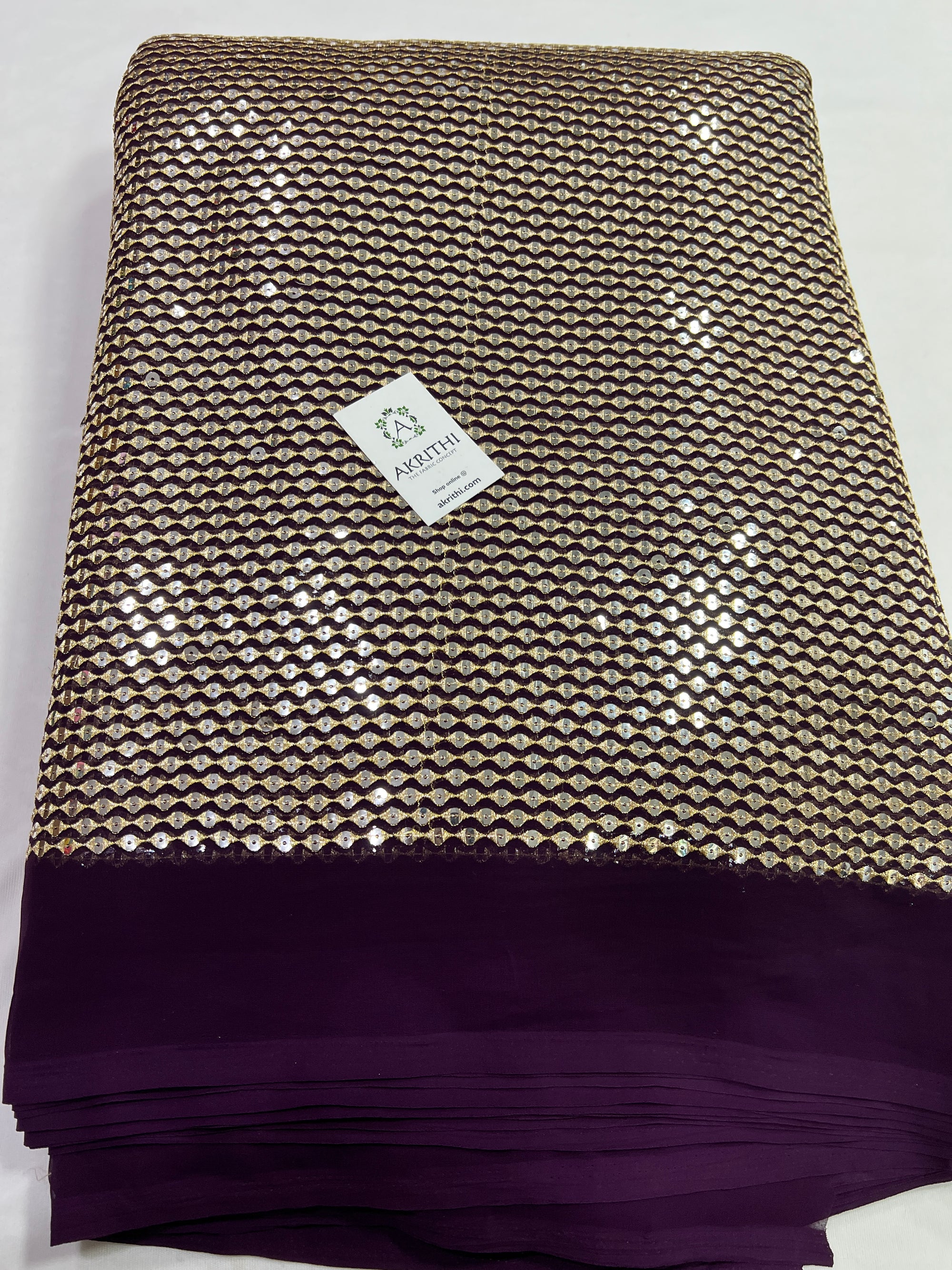 Embroidery on Georgette fabric