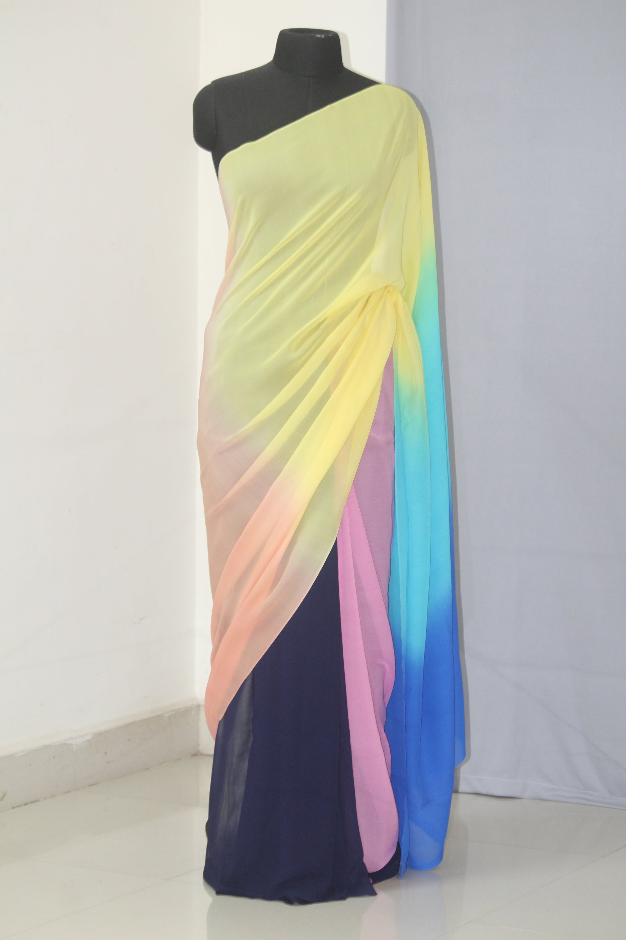 Pure silk georgette saree