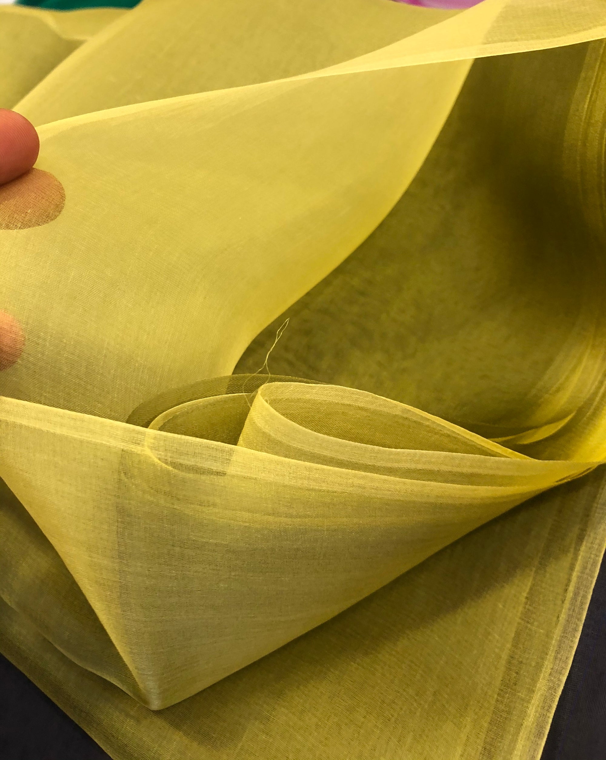 PURE SILK ORGANZA DOUBLE SHADED SAREE