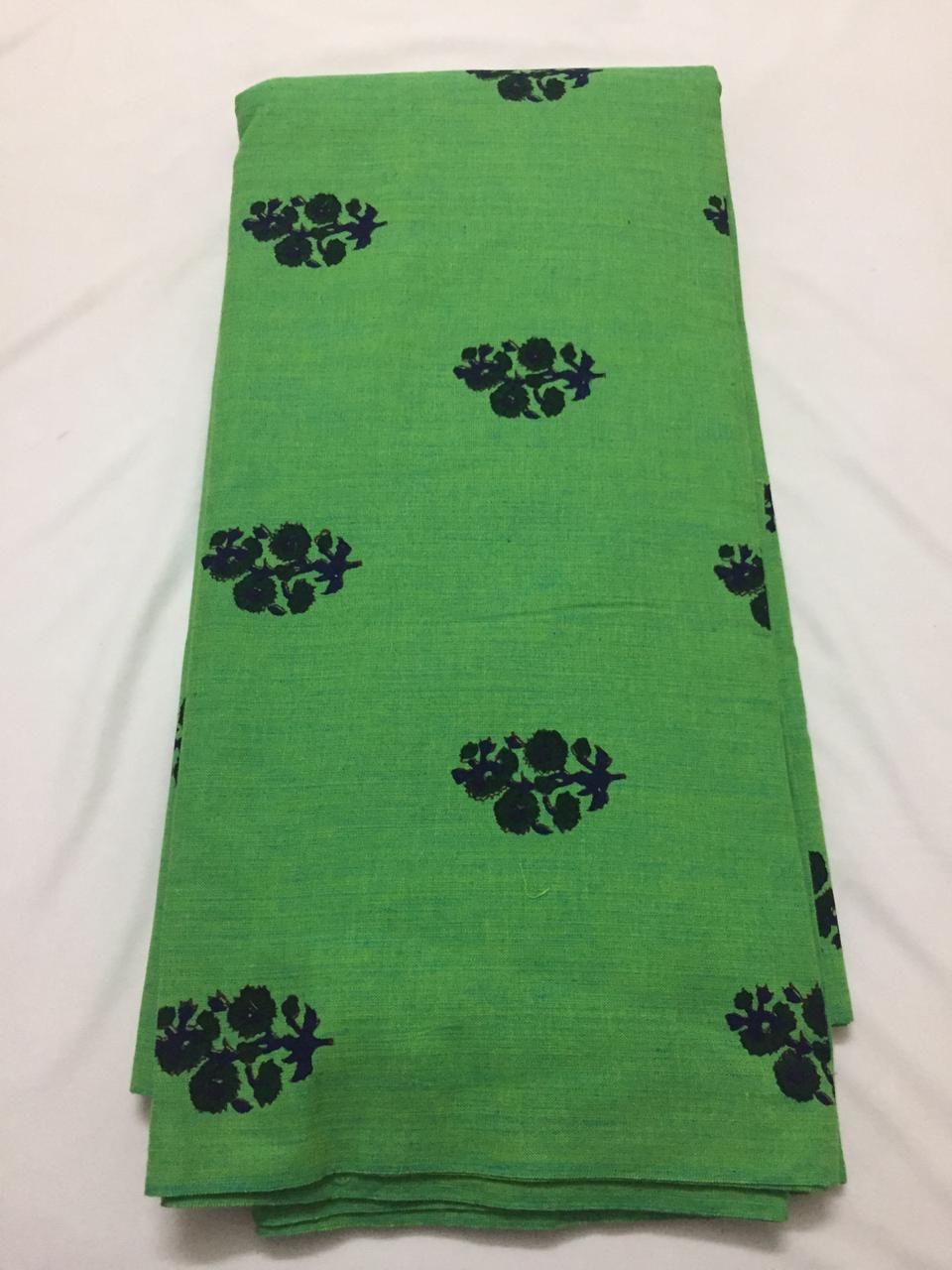 Block Printed cotton fabric