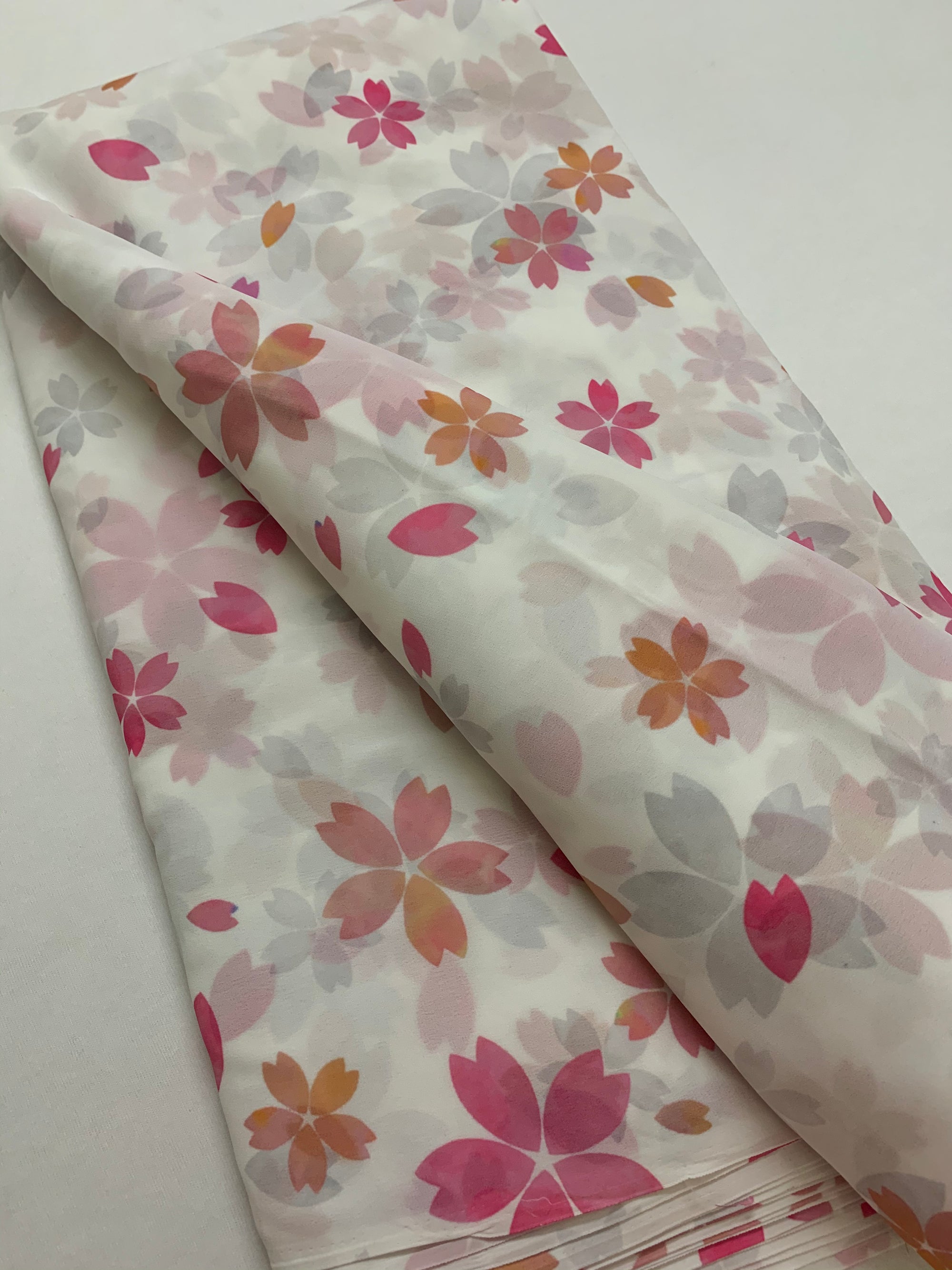 Digital floral printed georgette fabric