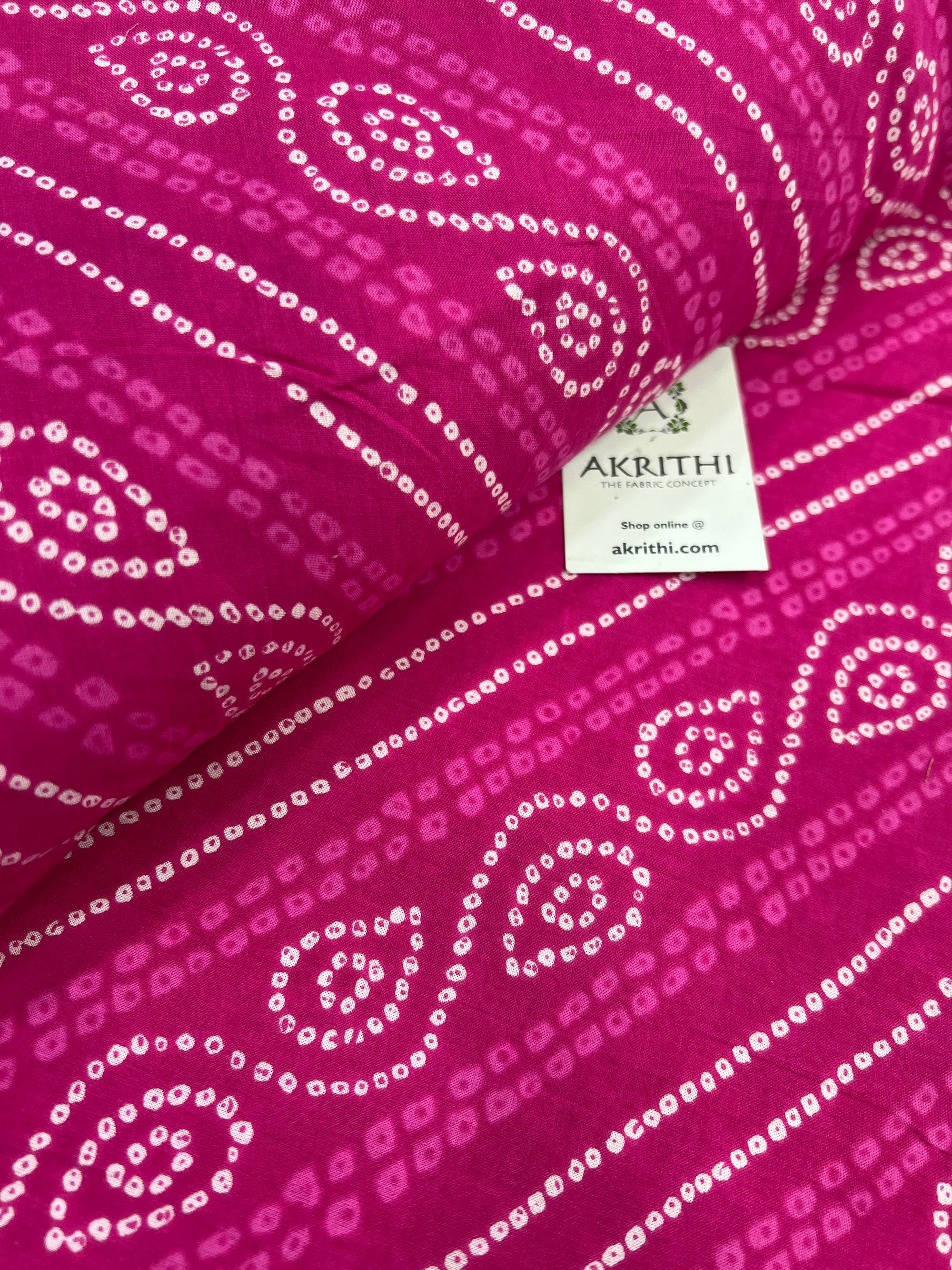Printed pure cotton fabric