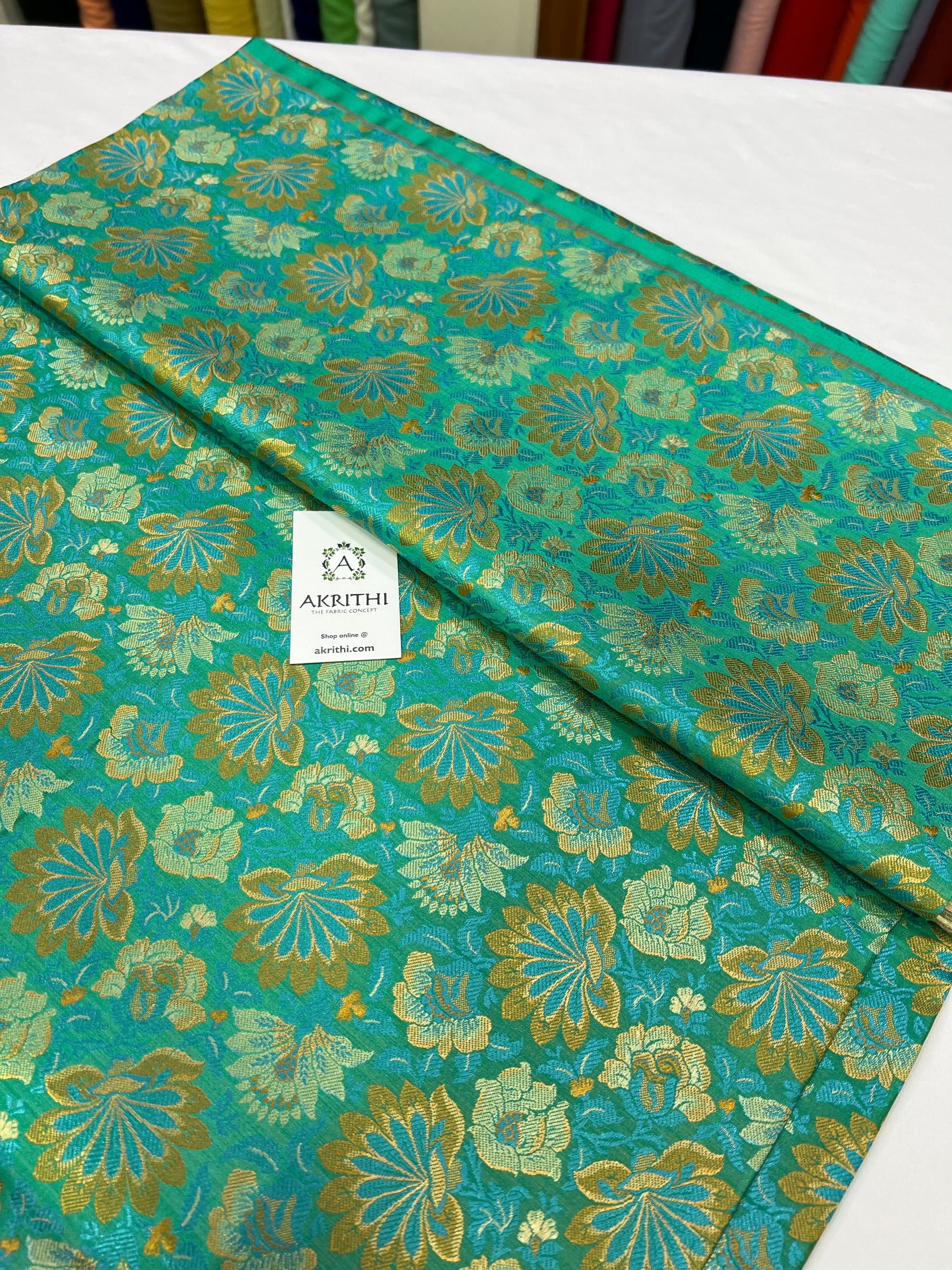 Handloom Banarasi brocade fabric