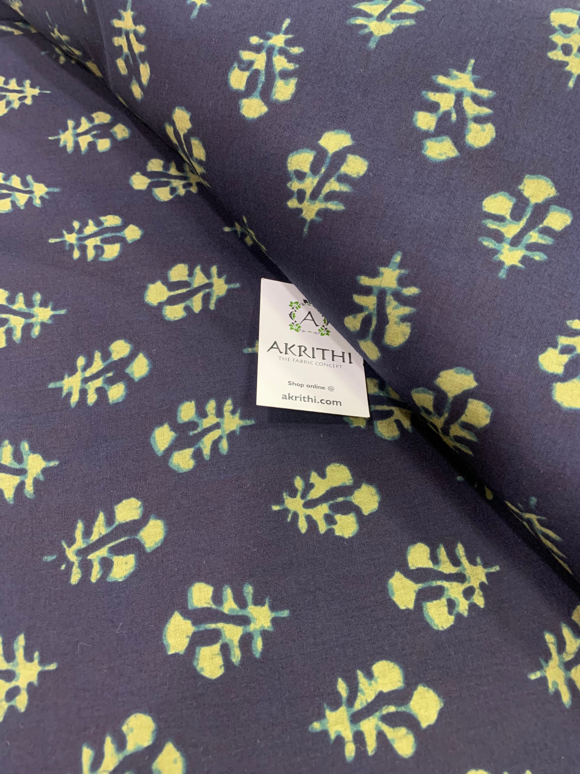 Printed pure cotton fabric