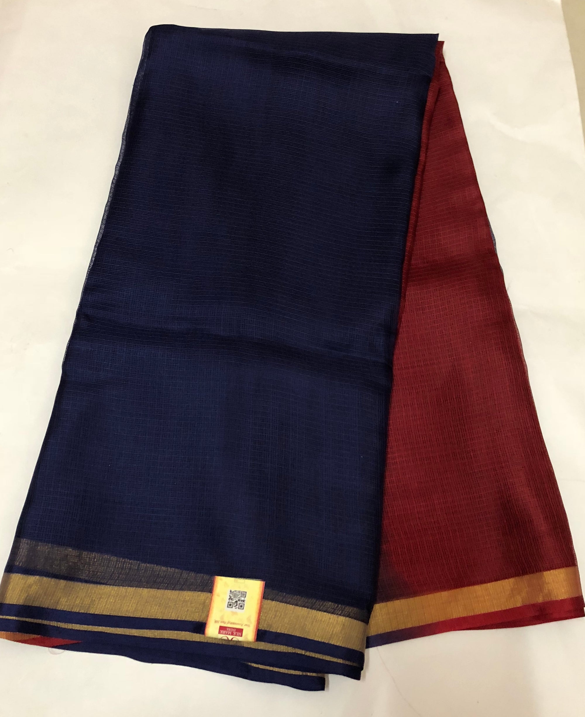 Pure kota silk double shaded saree