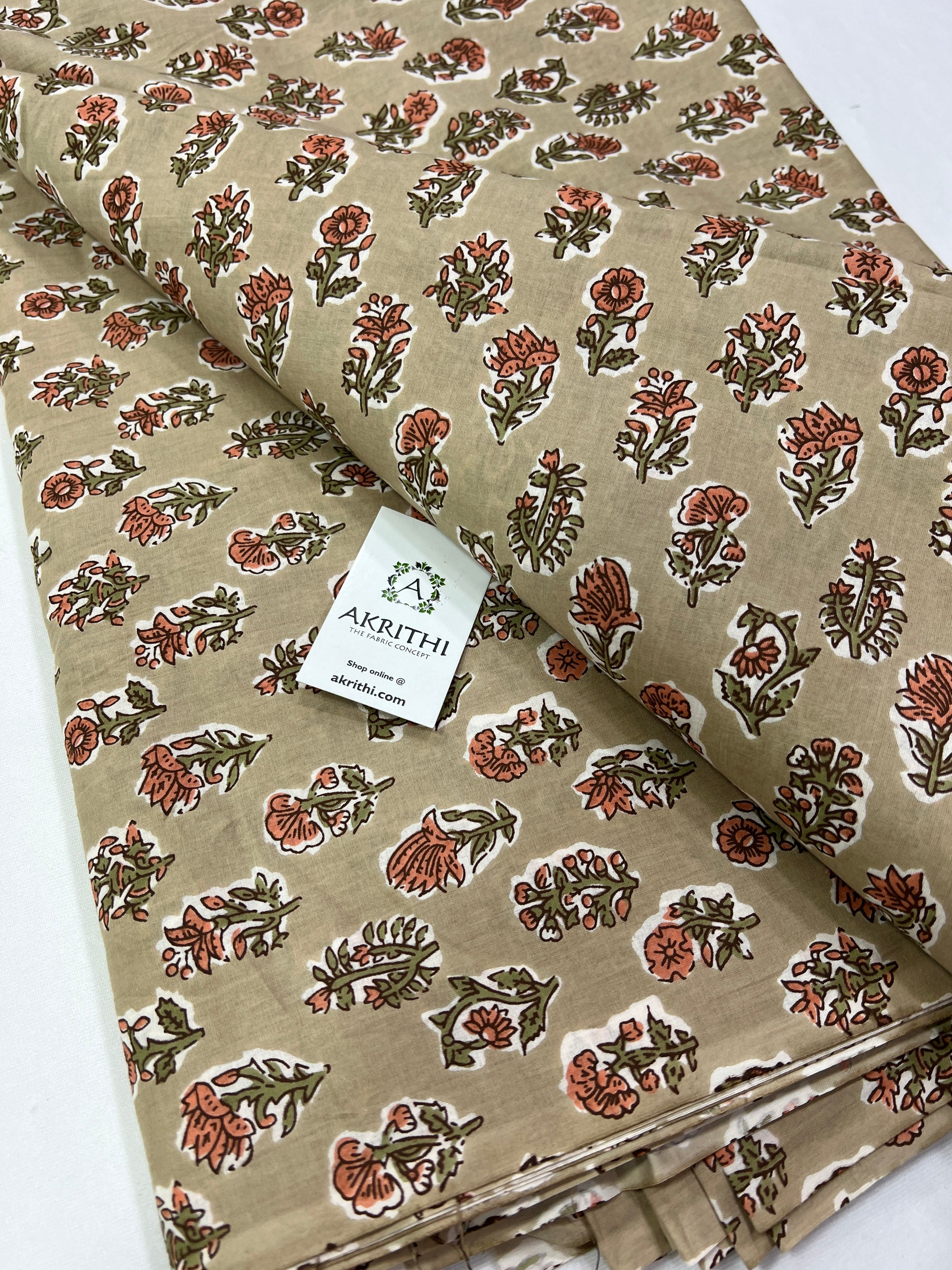 Printed pure cotton fabric