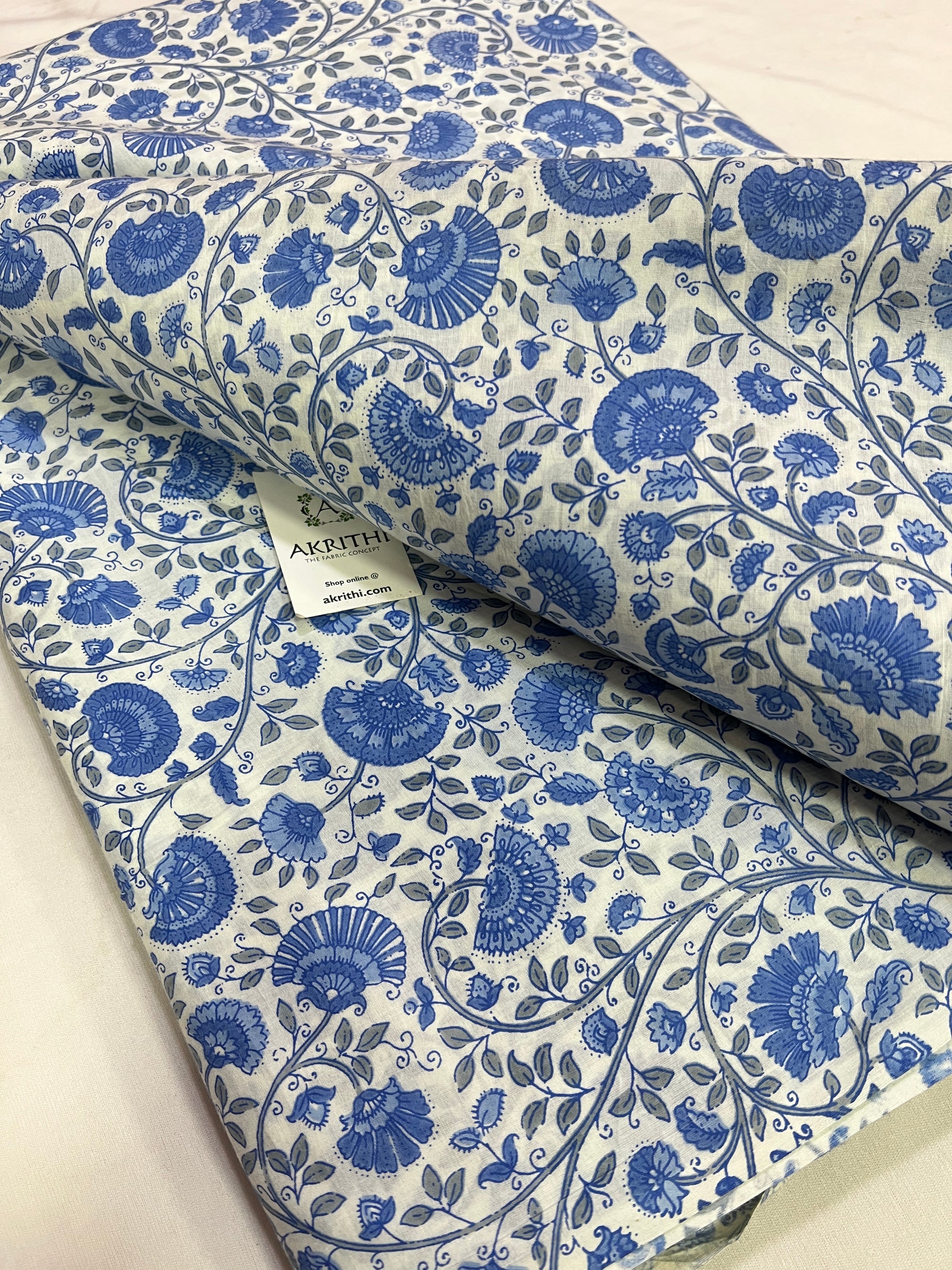 Printed pure cotton fabric