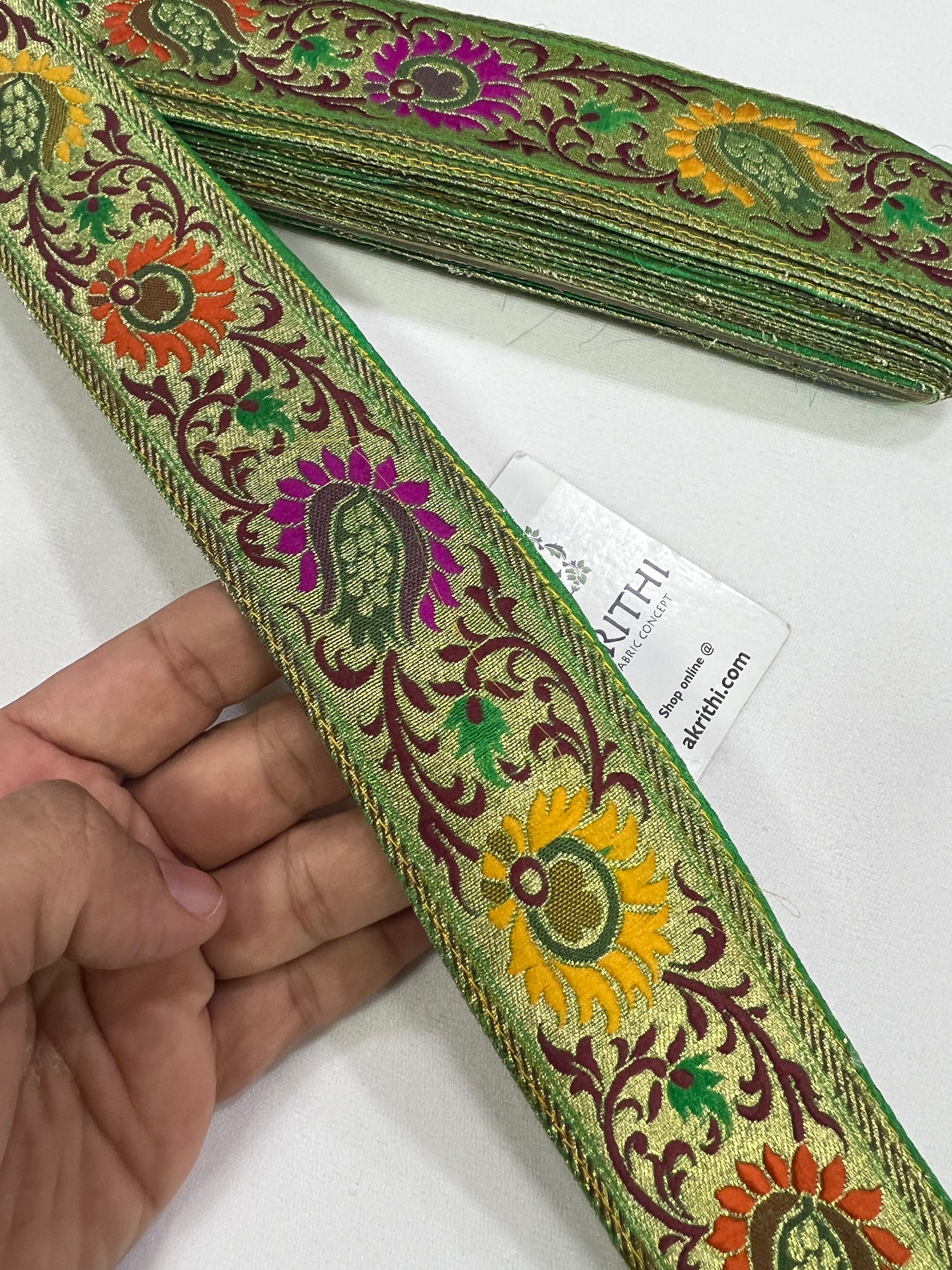 Handloom Banarasi lace 9 metres roll