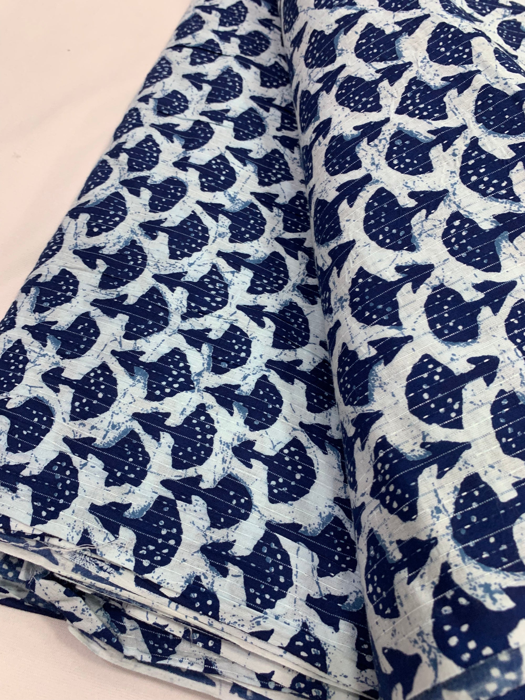 Kantha Printed pure cotton fabric