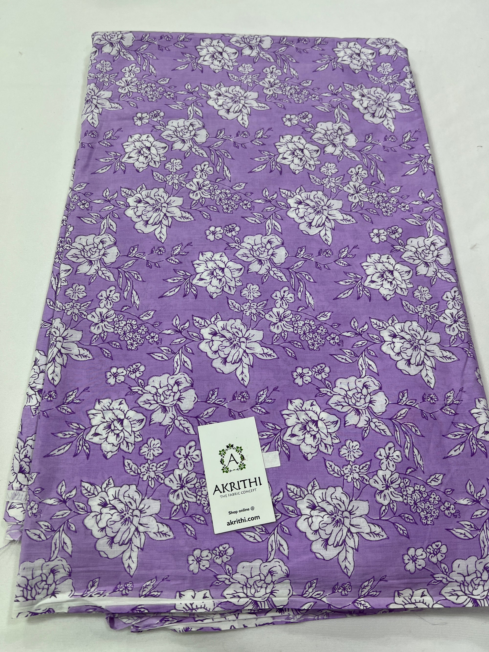 Printed pure cotton fabric