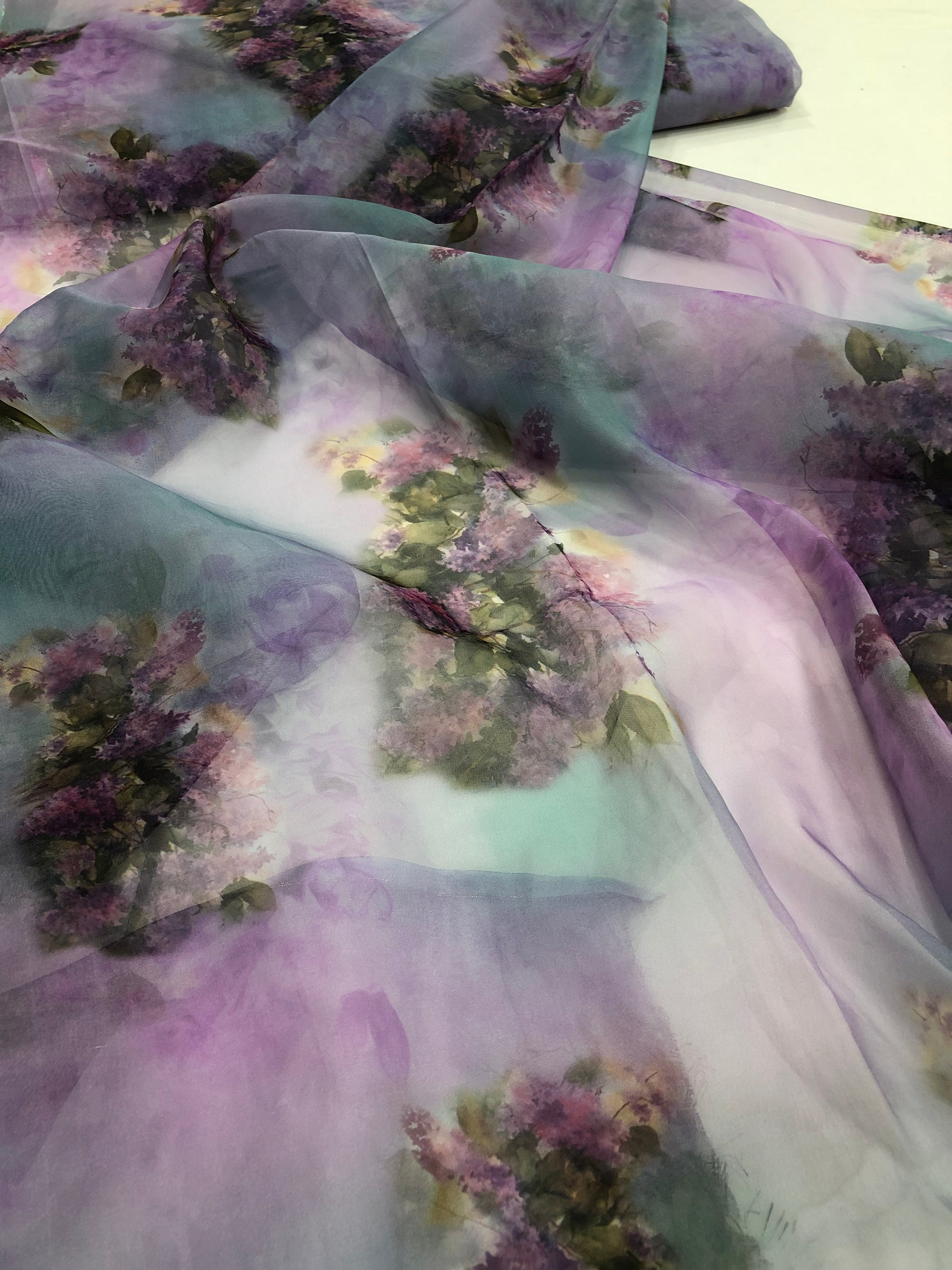Digital Printed organza fabric
