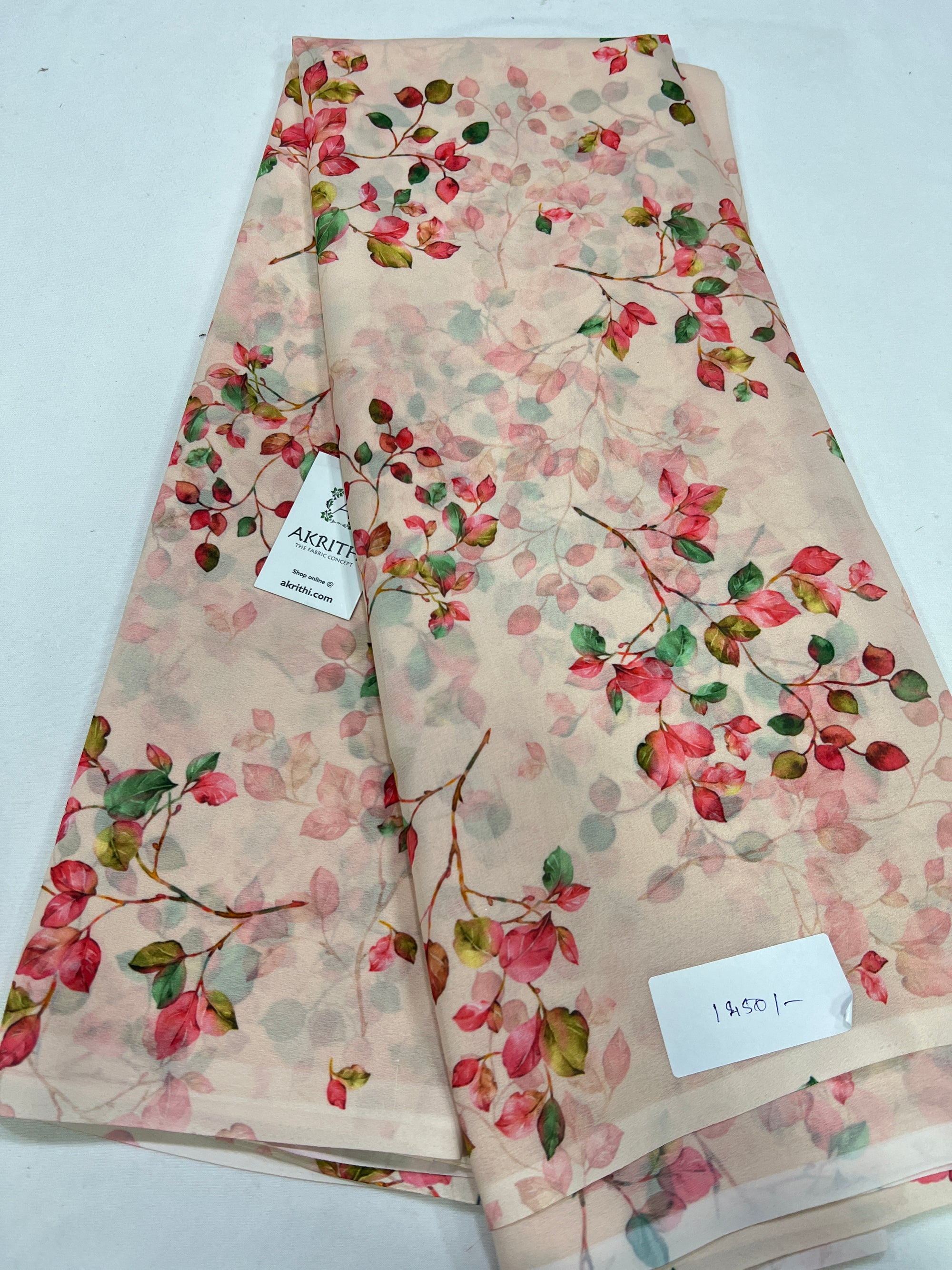 Digital printed georgette saree