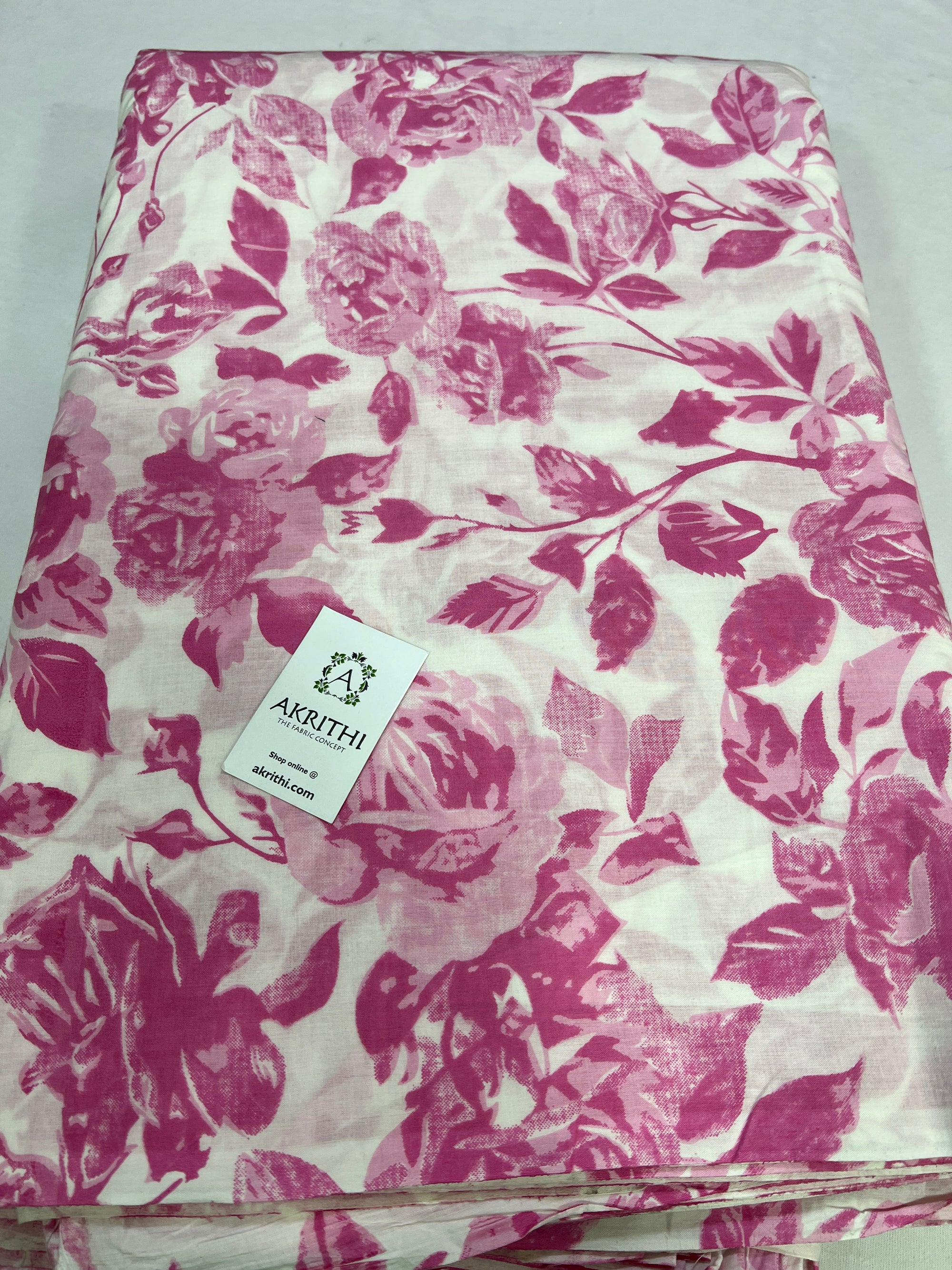 Printed pure cotton fabric