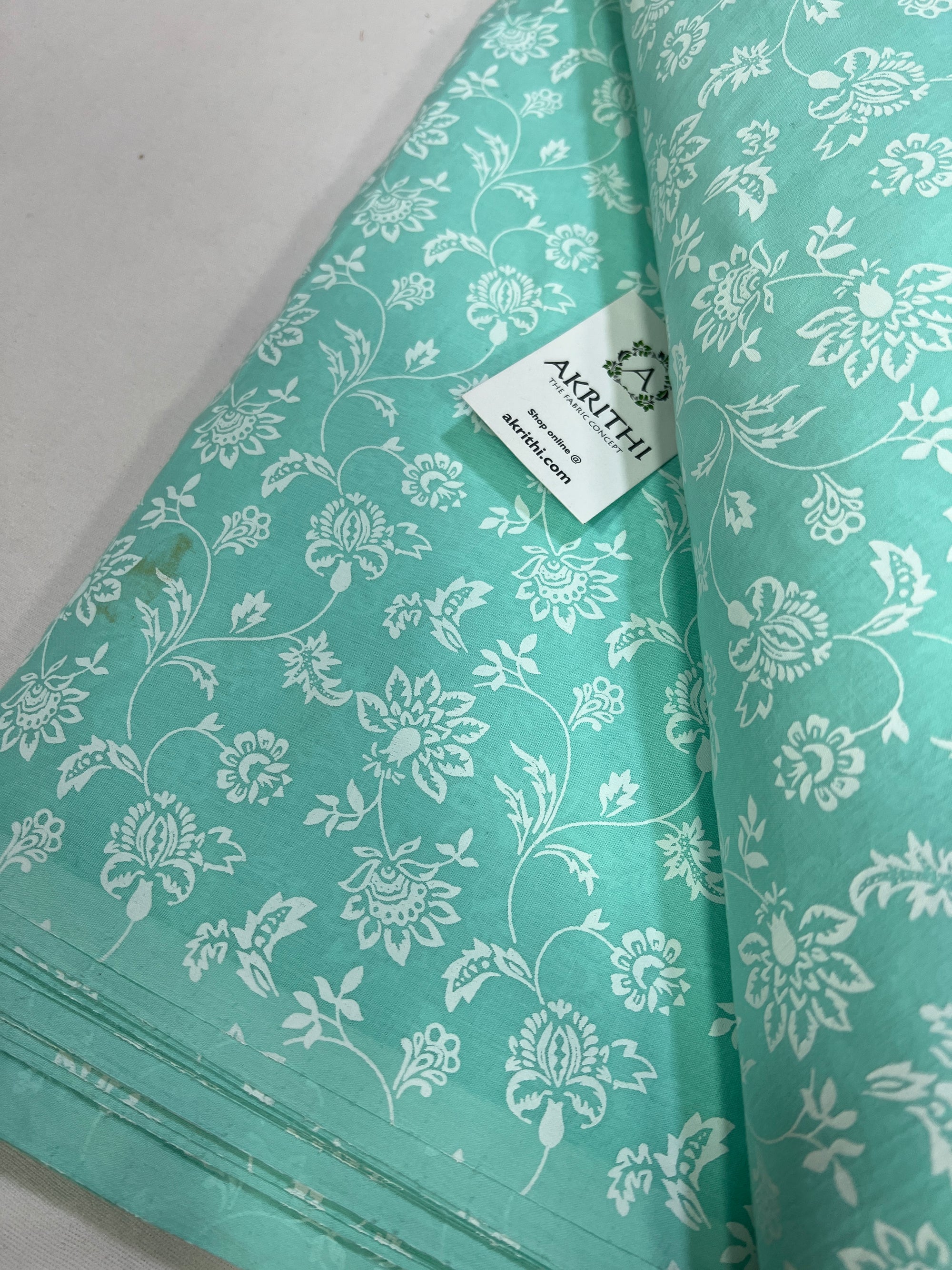 Printed pure cotton fabric