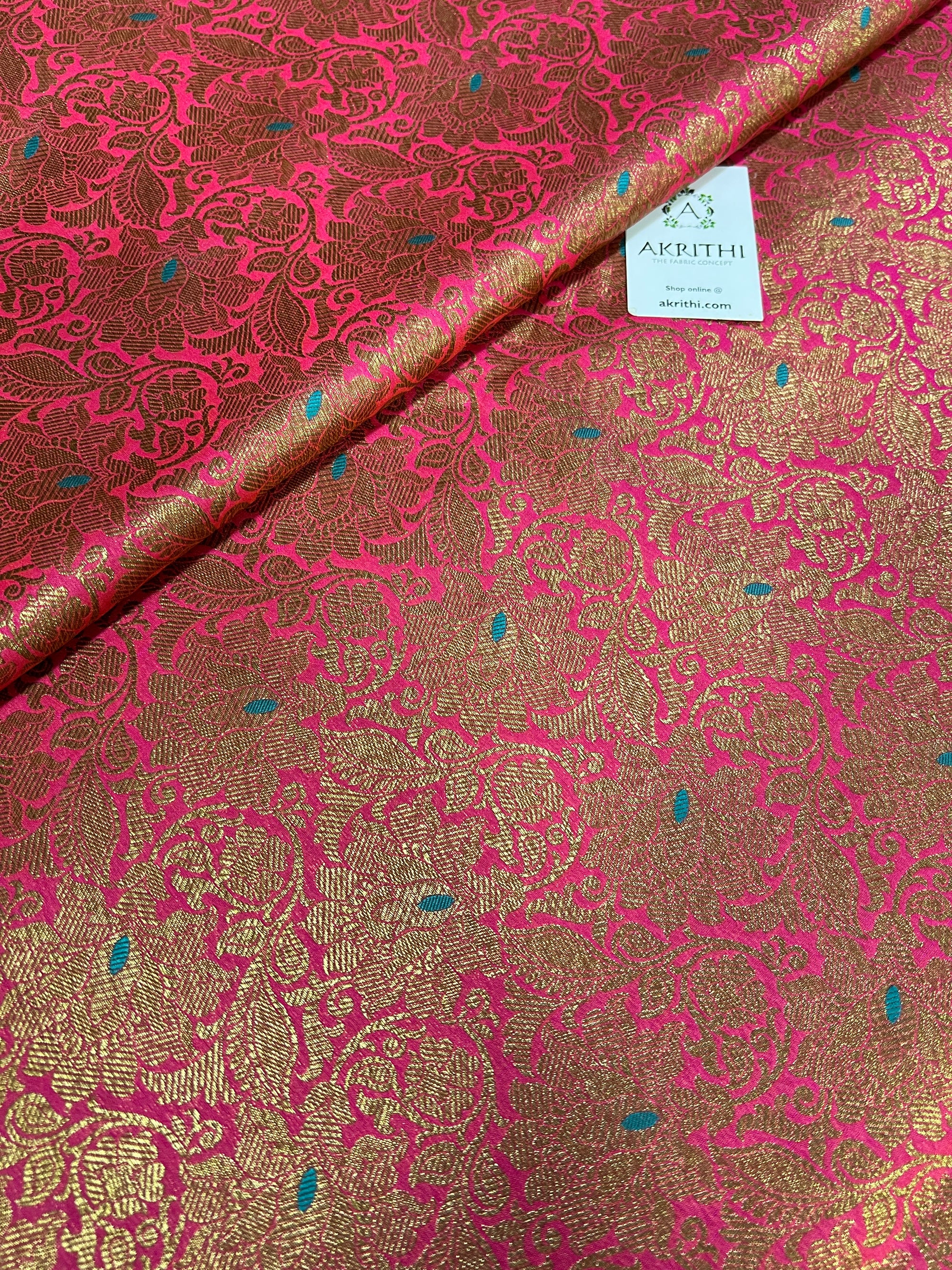 Banarasi brocade fabric antique zari