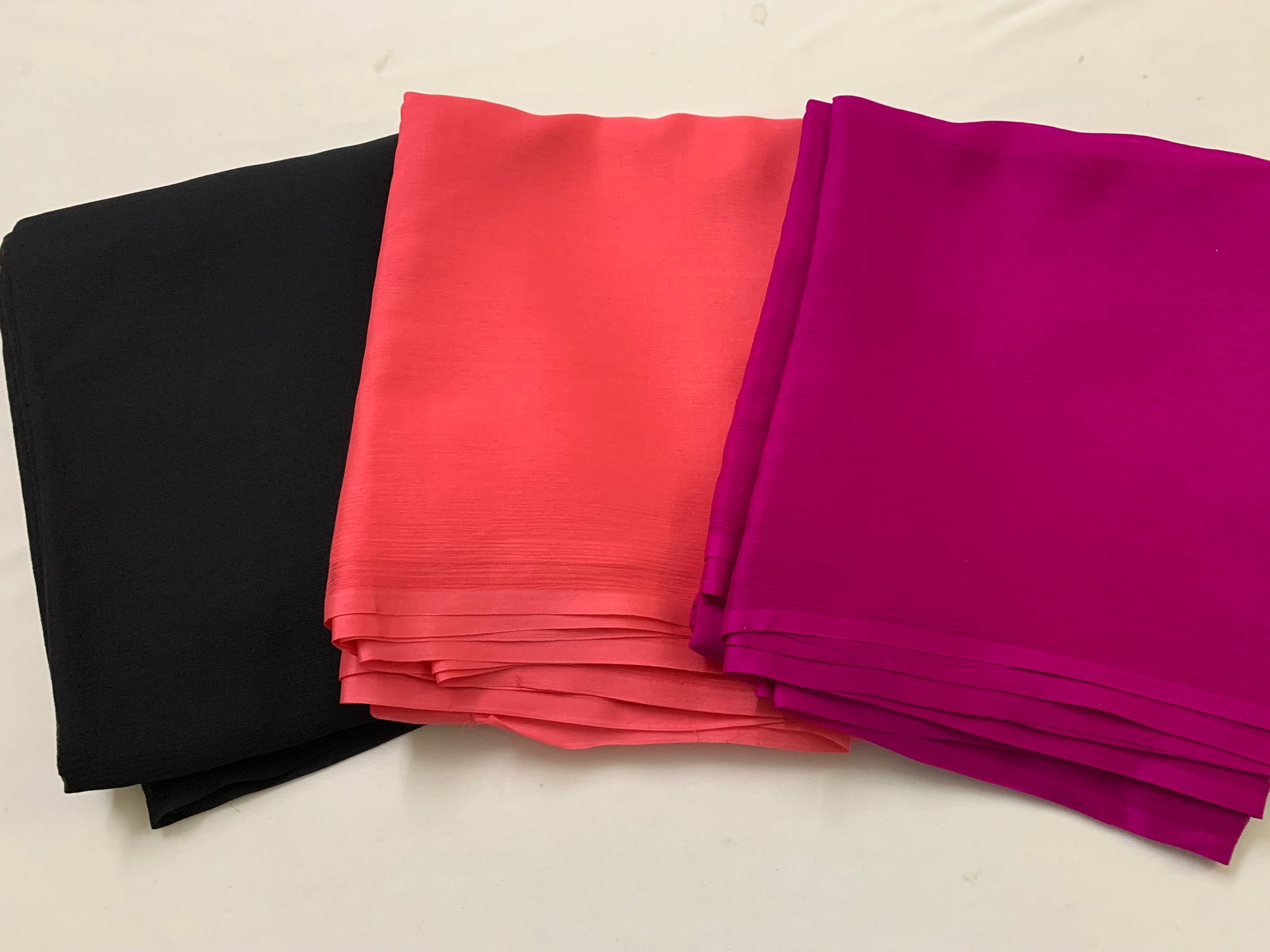 PLATINUM PURE SILK CHIFFON SAREE