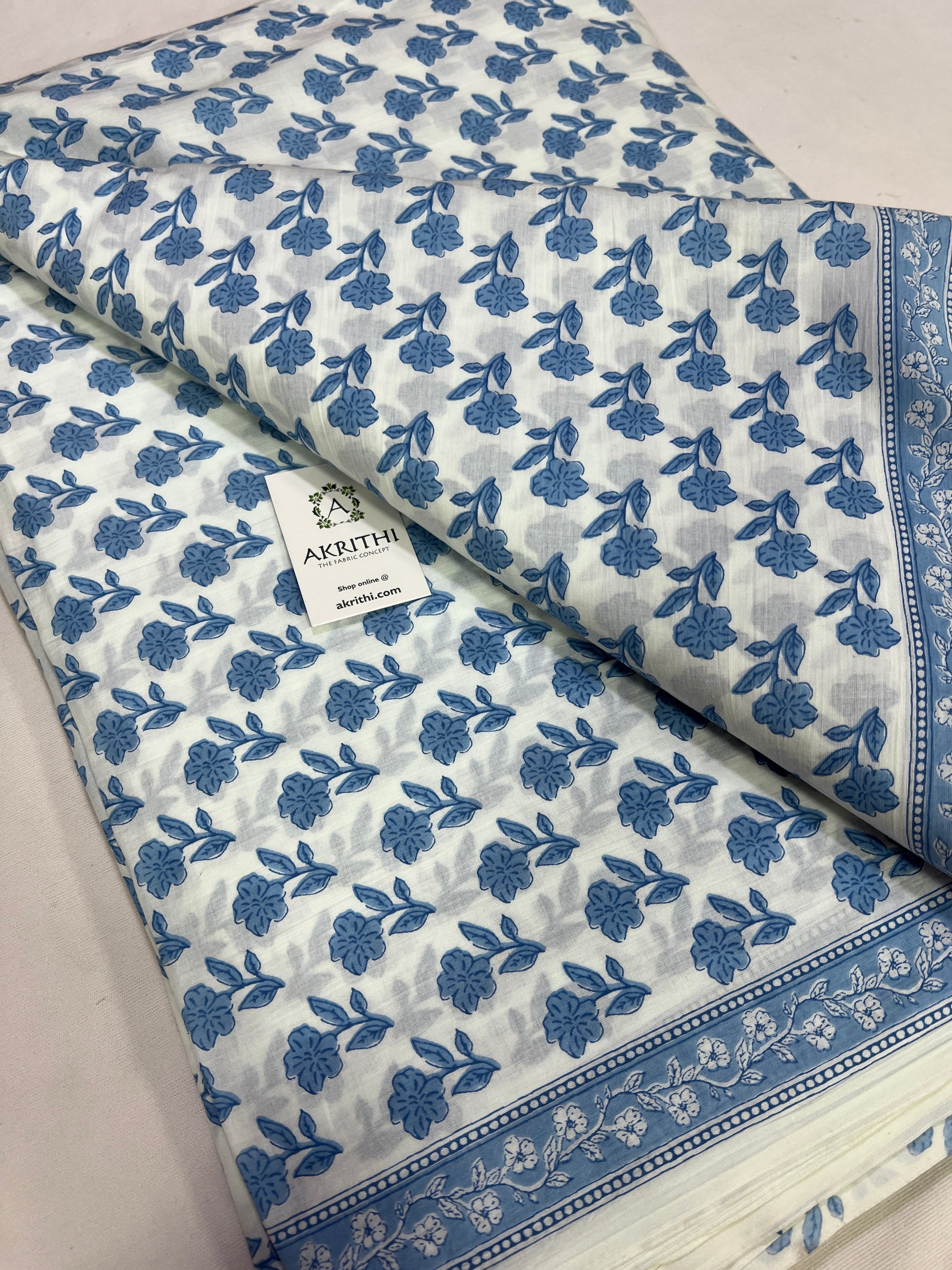 Printed pure cotton fabric