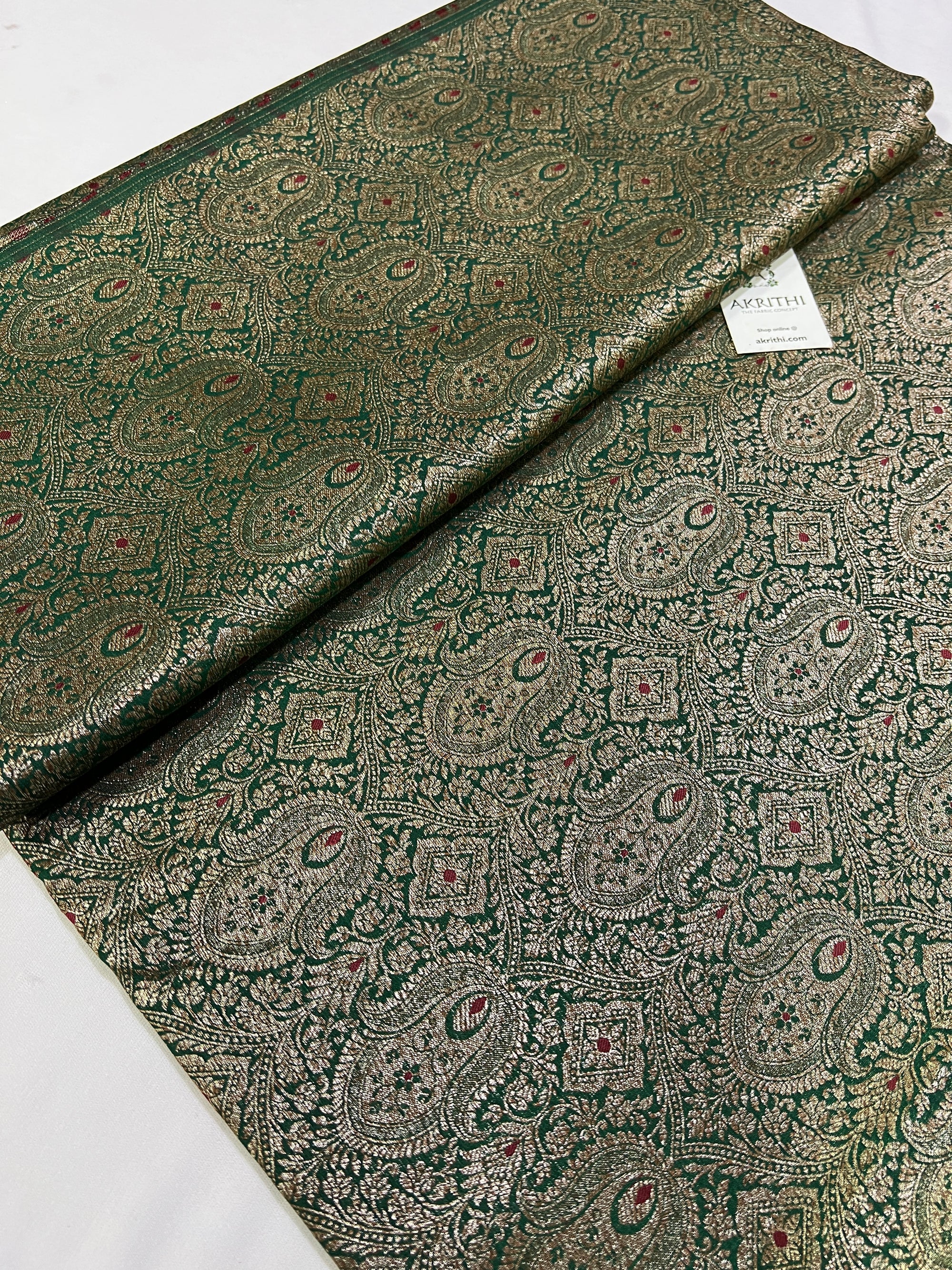 Banarasi brocade fabric antique zari