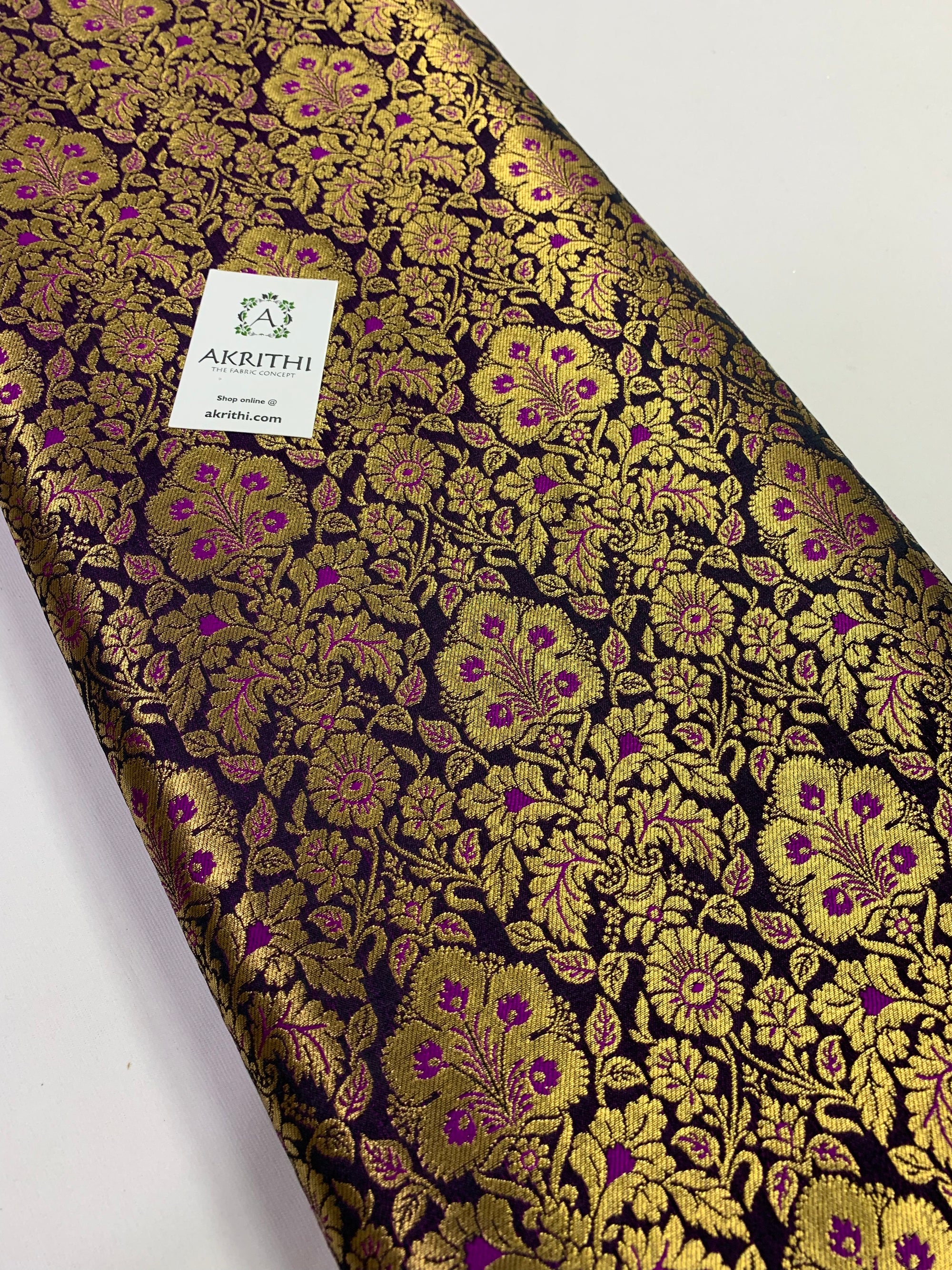 Handloom Banarasi brocade fabric