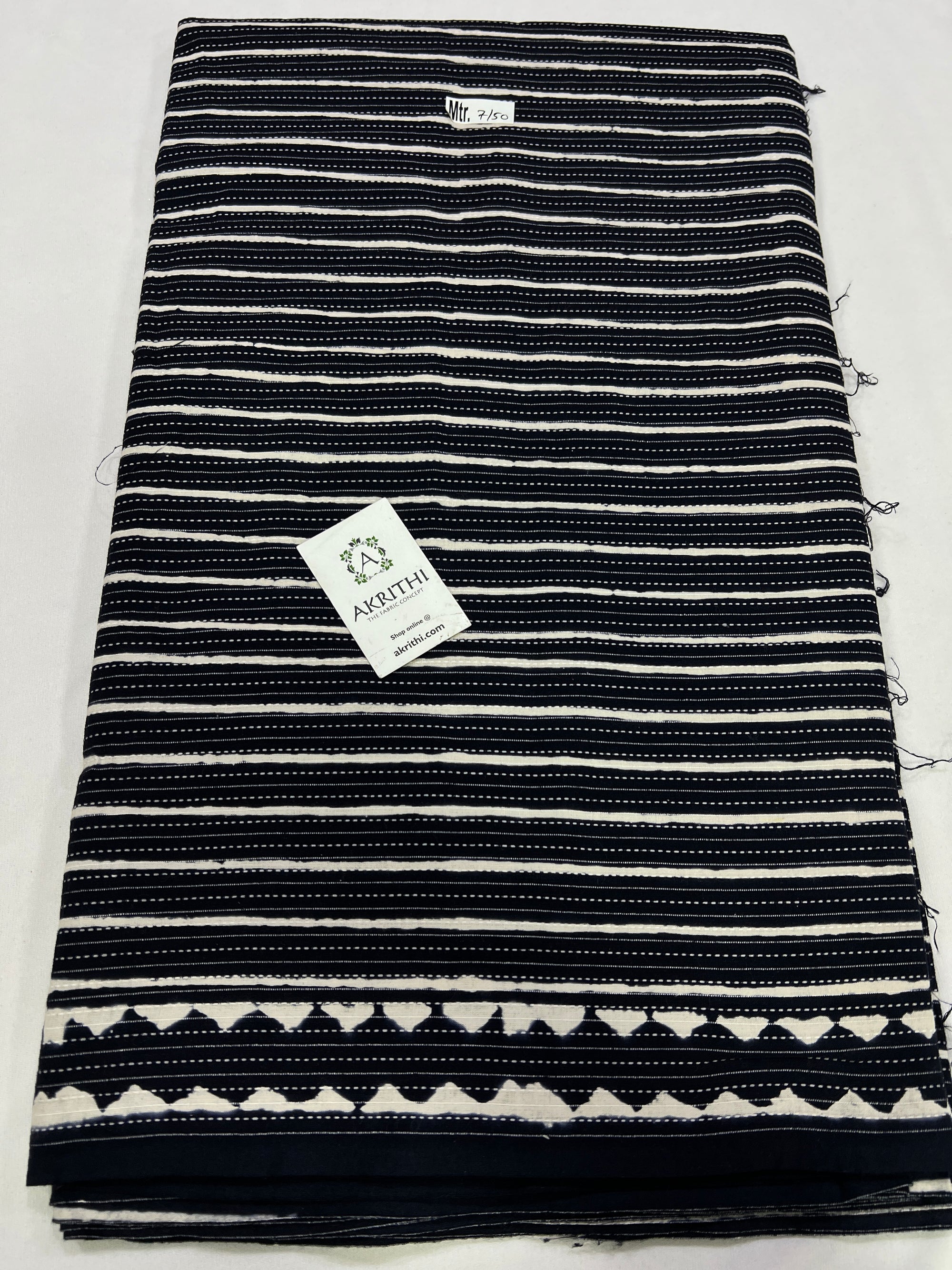 Kantha pure cotton fabric