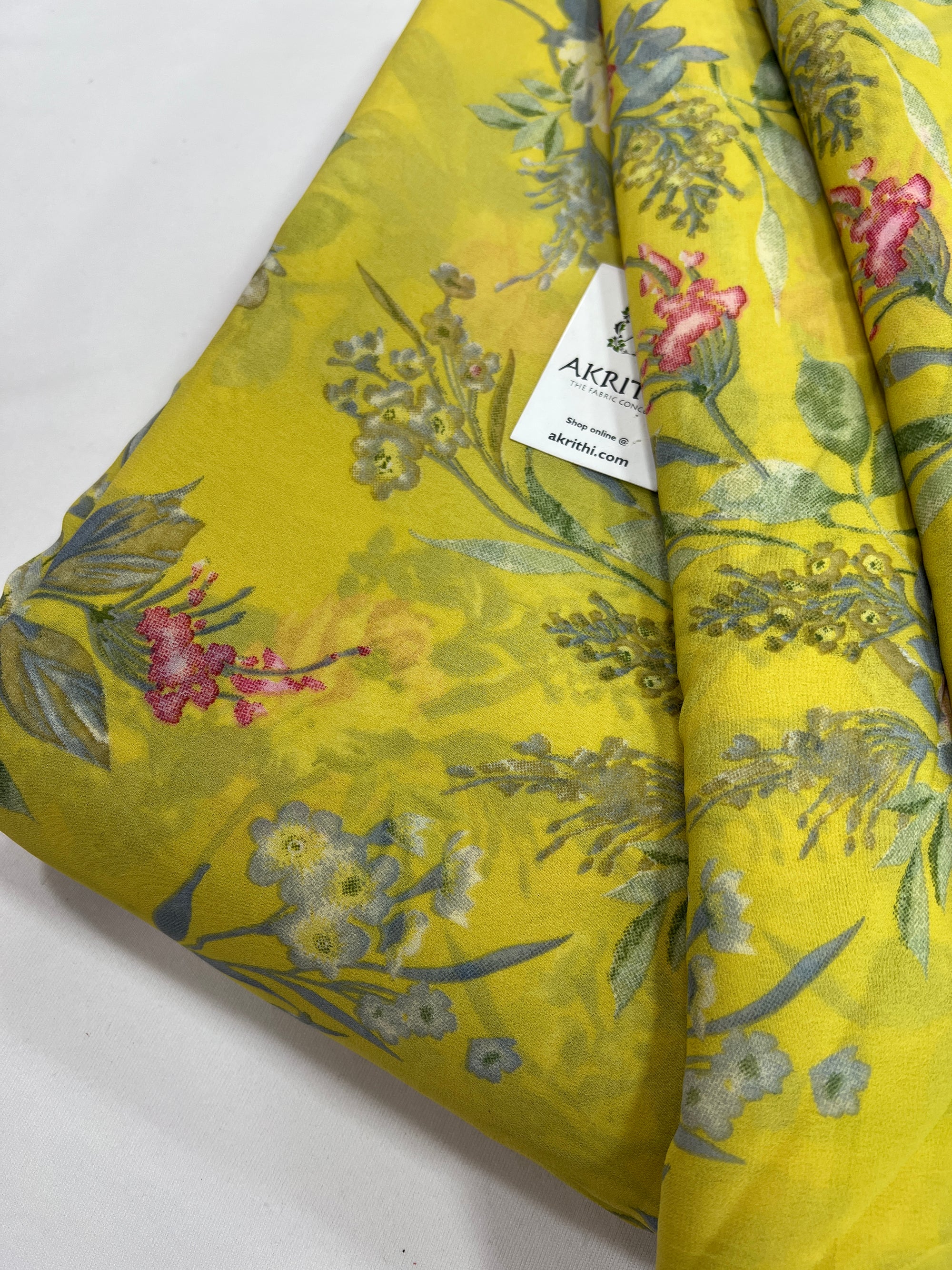 Floral printed georgette fabric 56 inches width