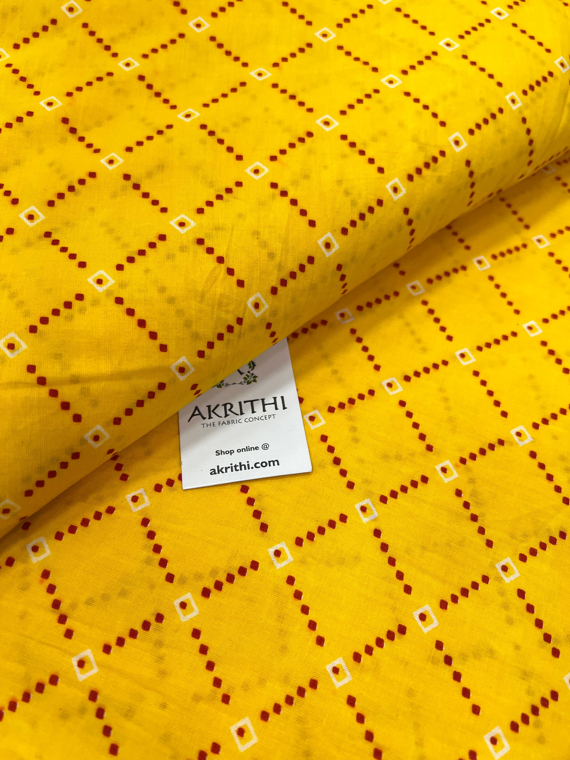 Printed pure cotton fabric