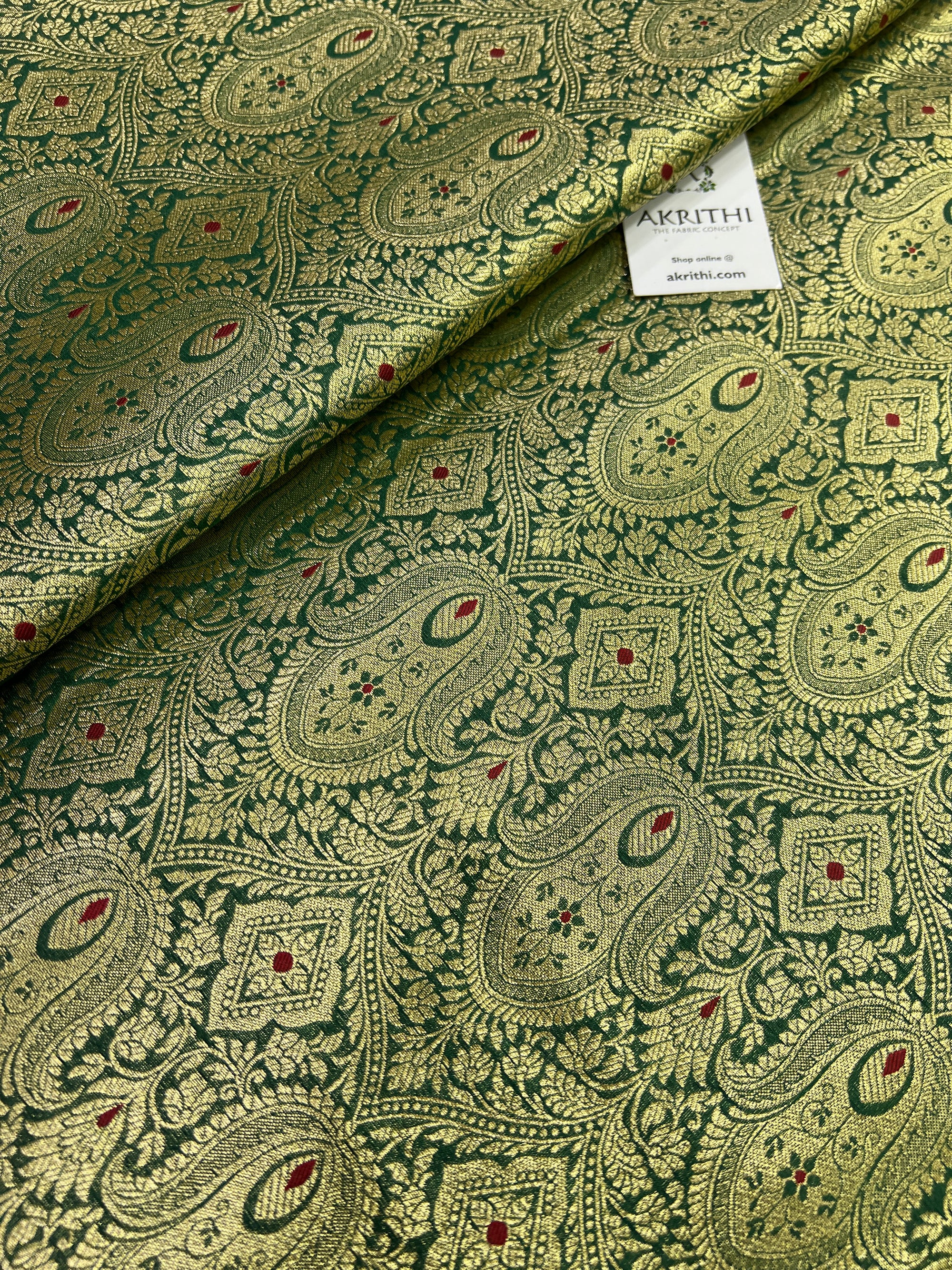 Handloom Banarasi brocade fabric