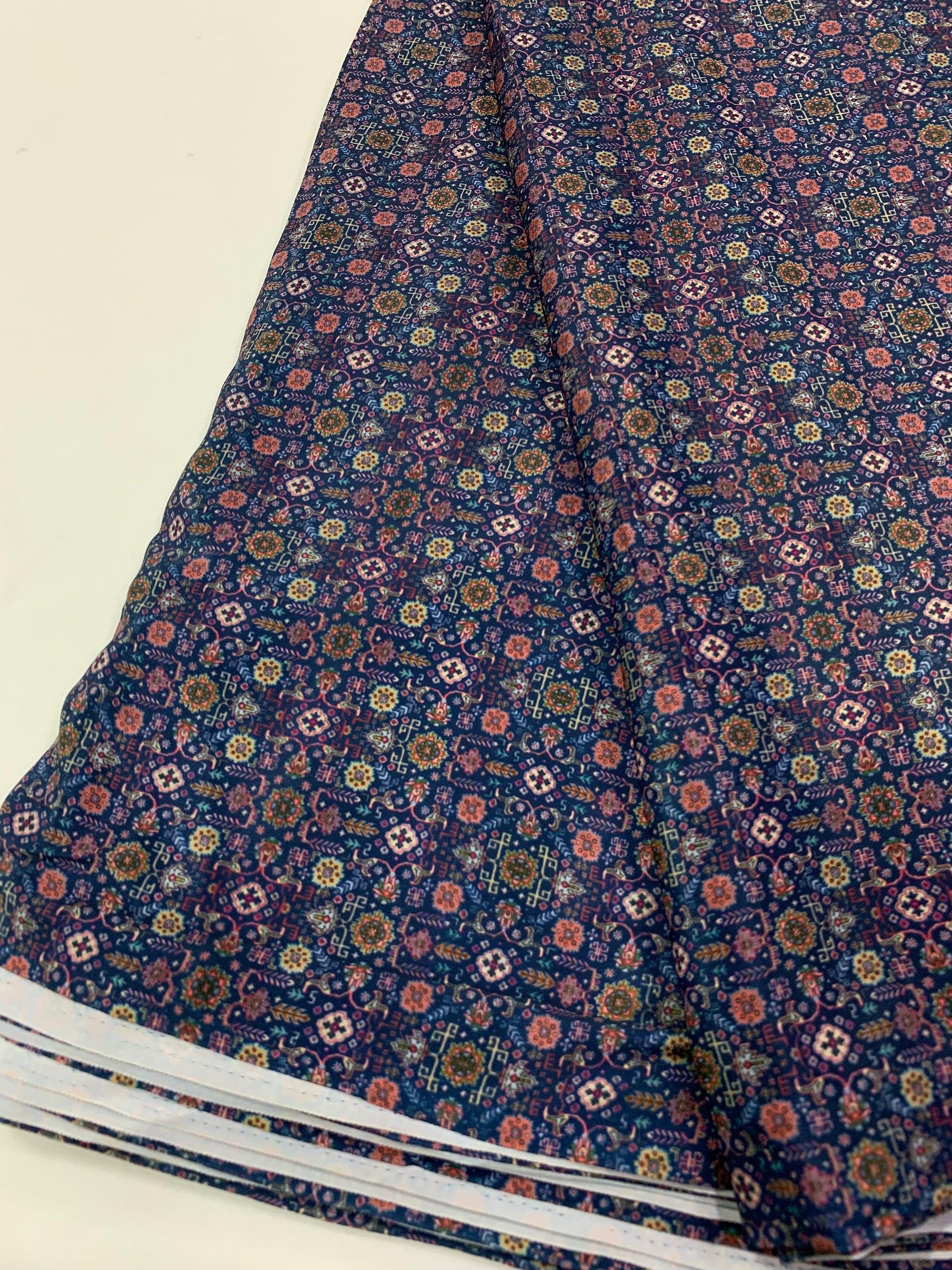 Digital floral Printed crepe fabric