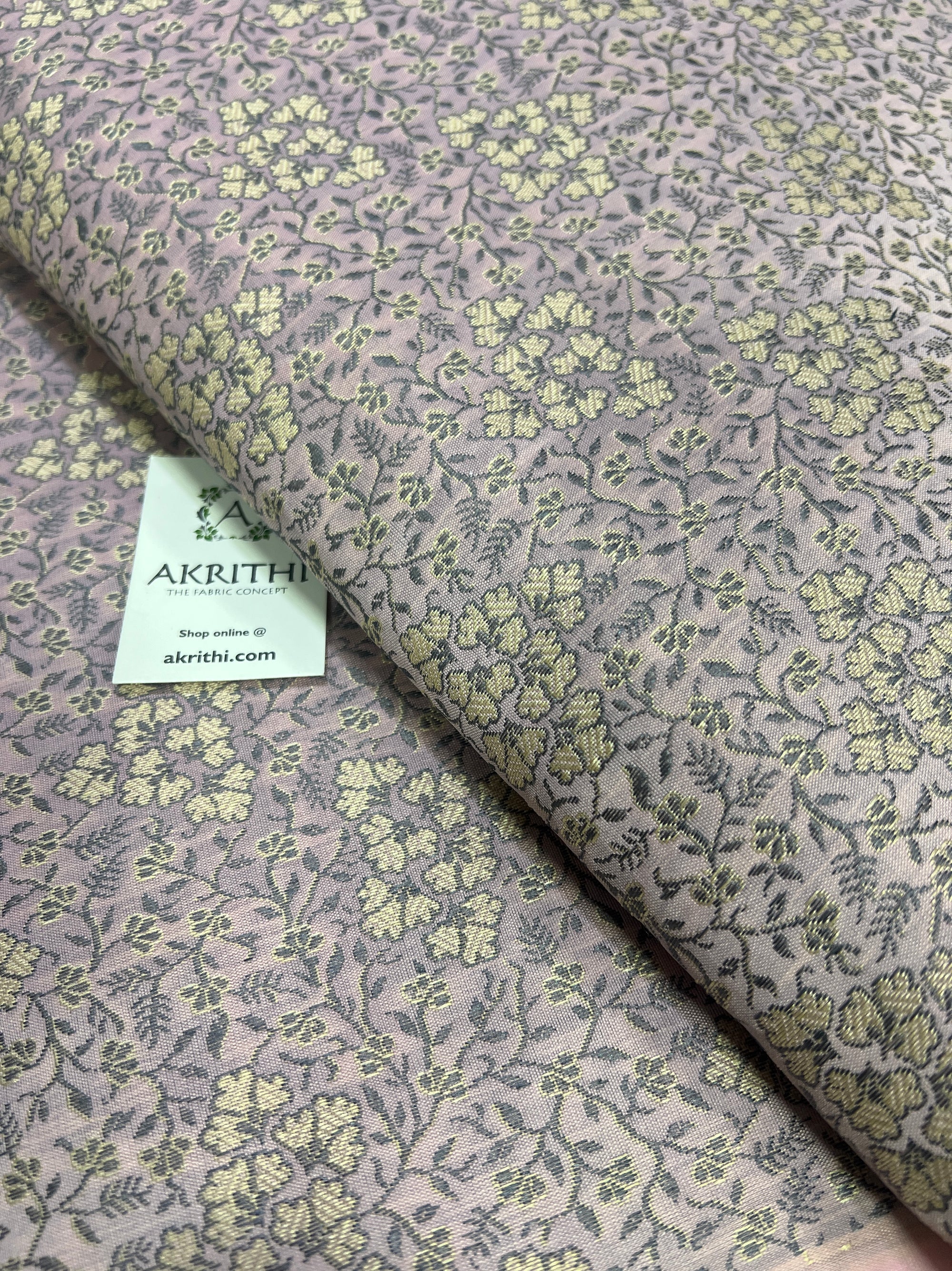 Banarasi brocade fabric without zari