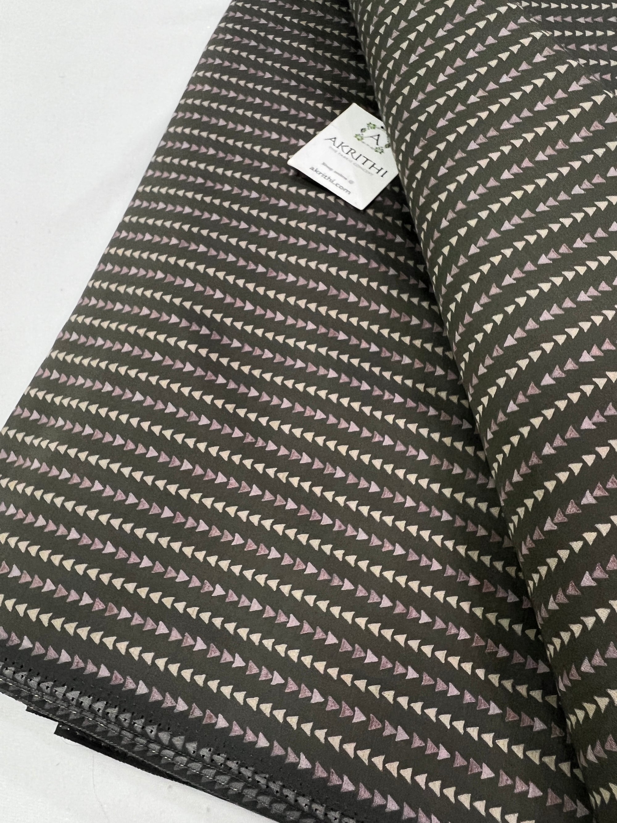 Digital printed silk fabric