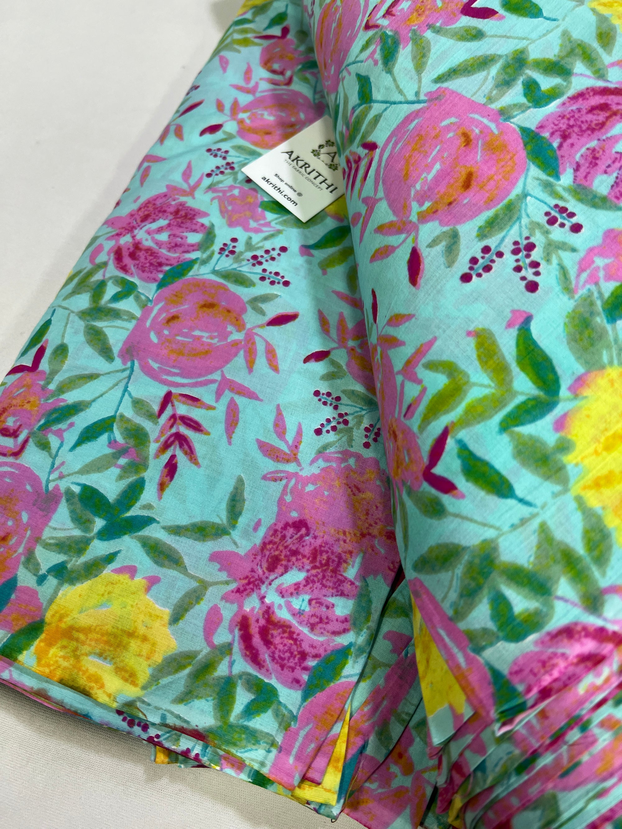 Printed pure cotton fabric