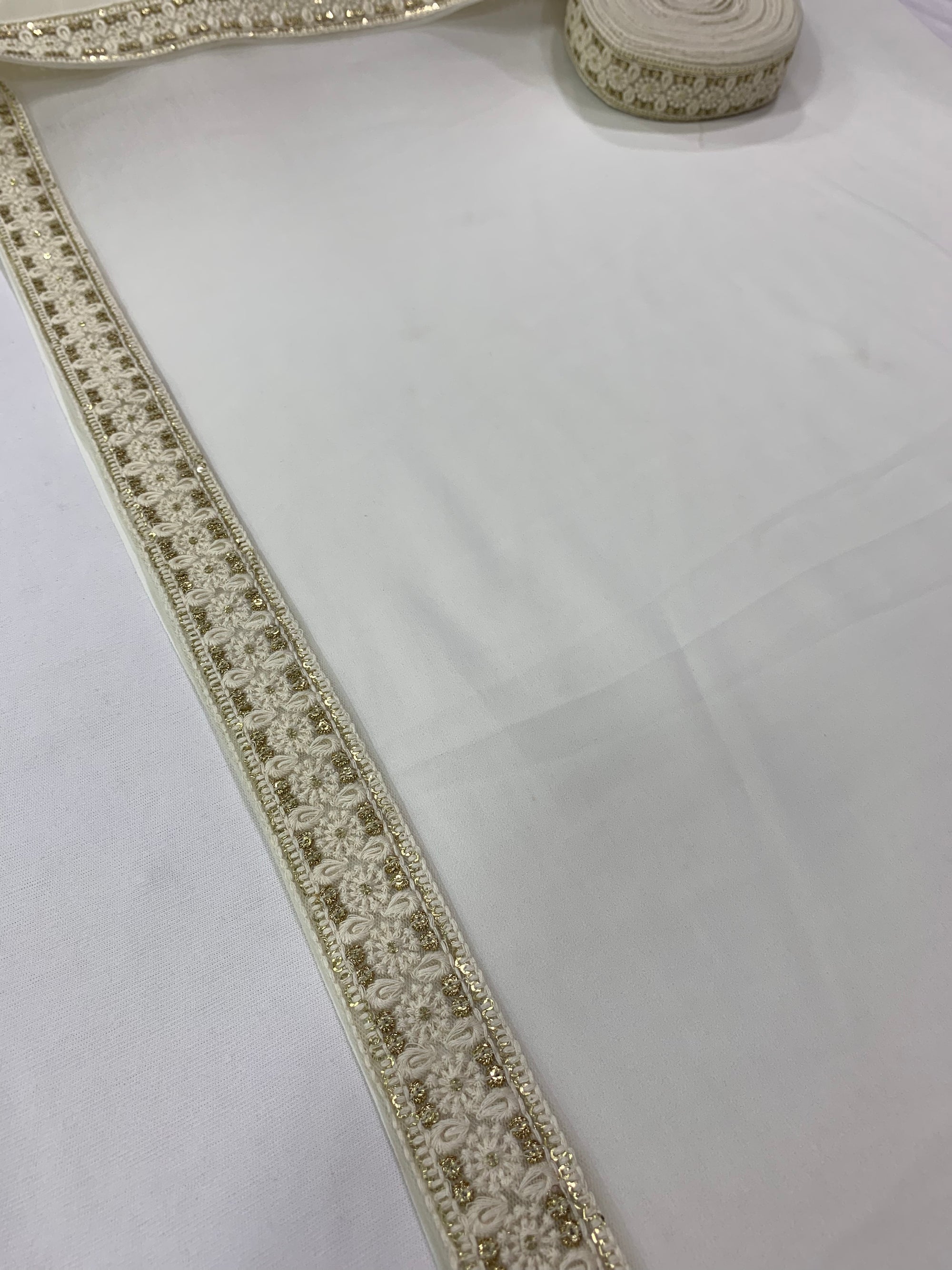 Georgette saree with lace