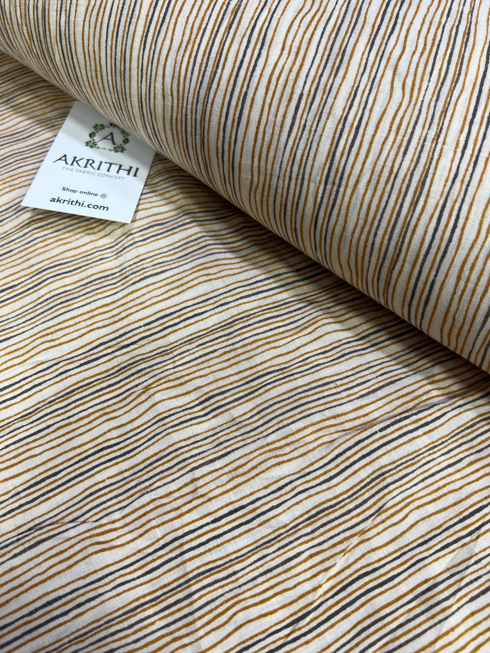 Printed silk fabric