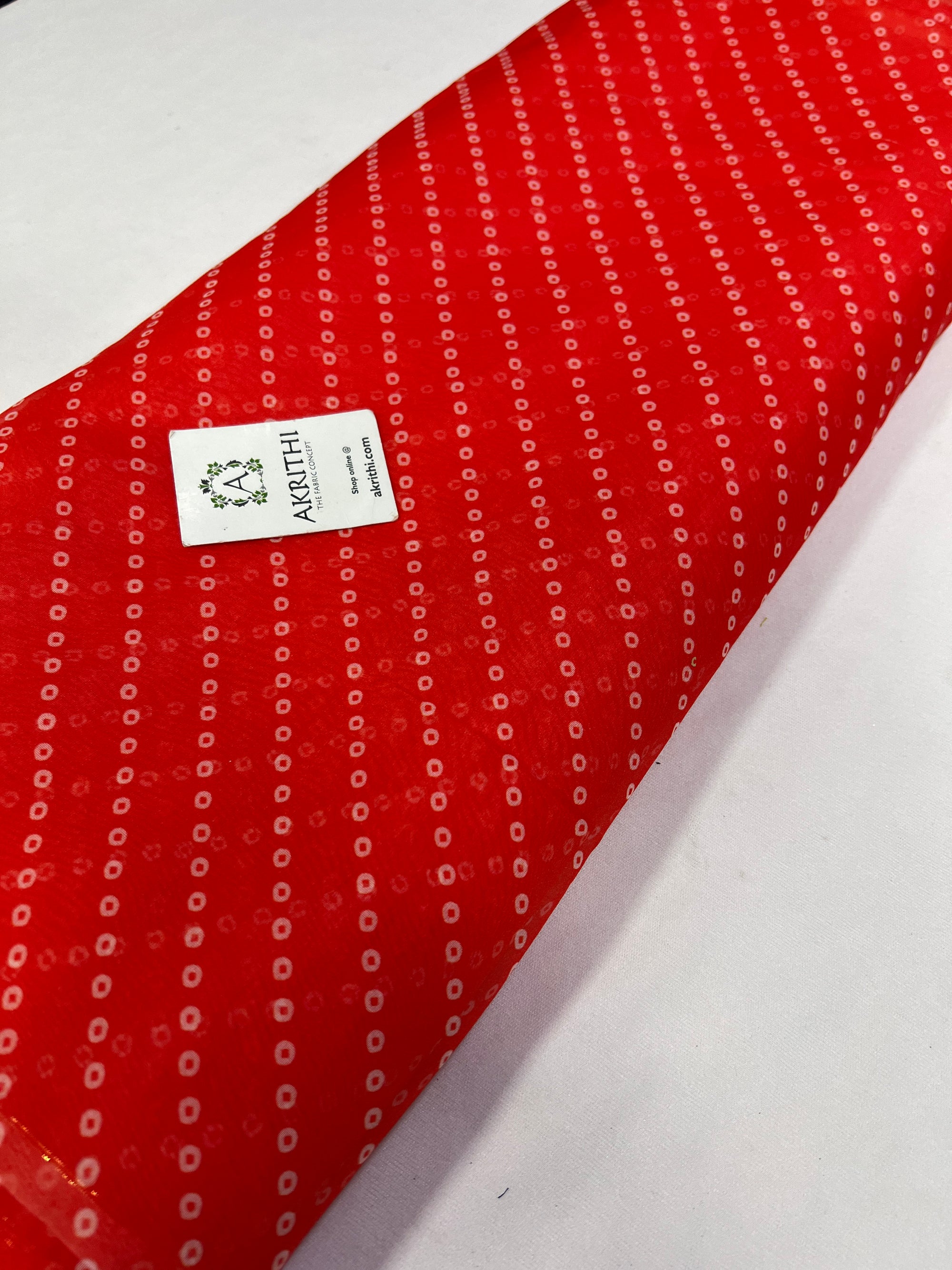 Bandhani Printed organza fabric