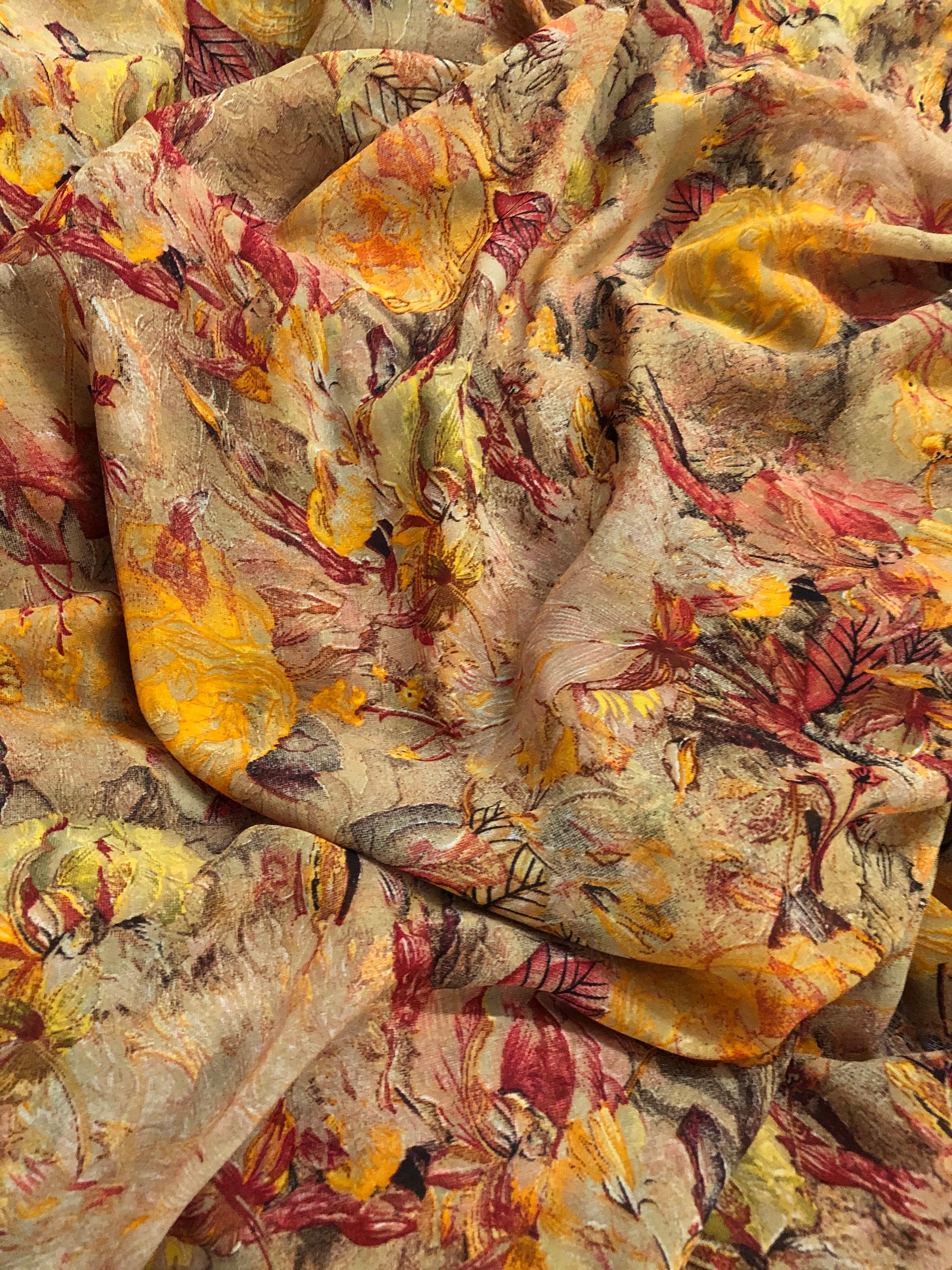 Printed georgette fabric