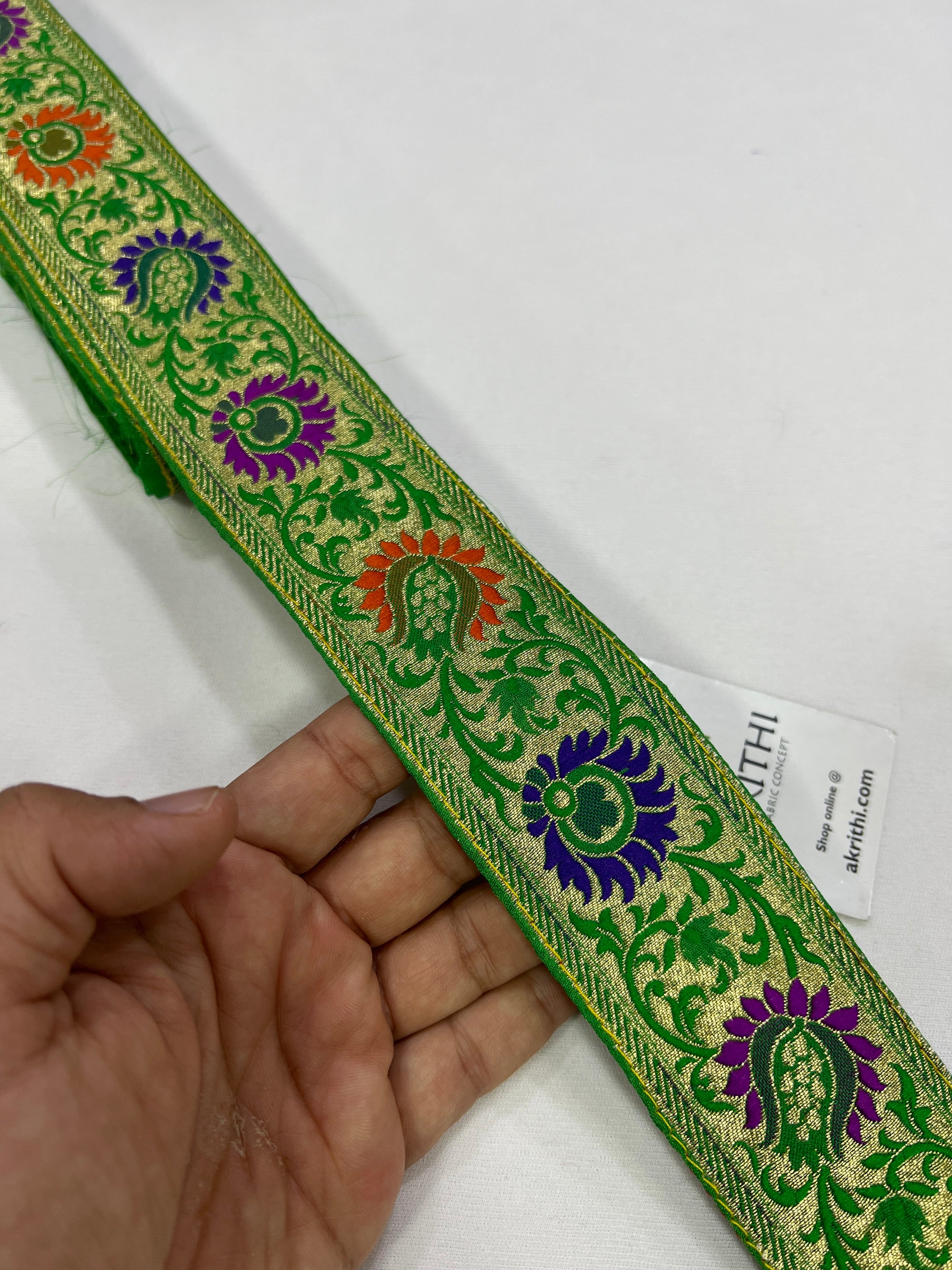 Handloom Banarasi lace 9 metres roll
