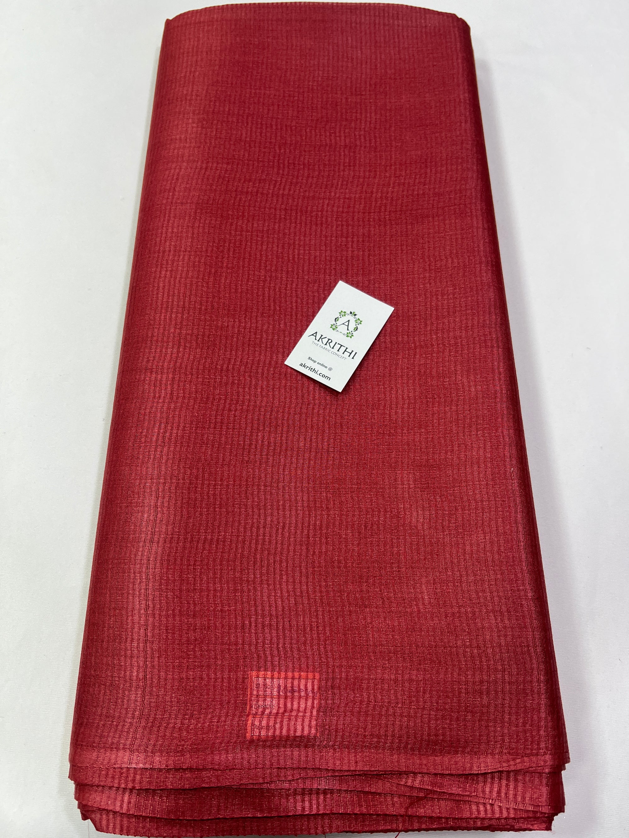 Striped Pure Tussar silk fabric