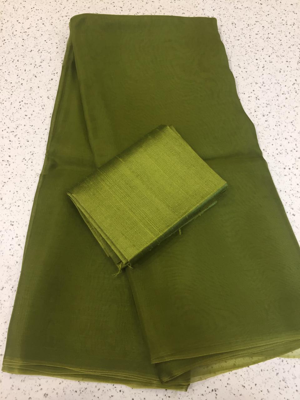 Pure silk organza saree