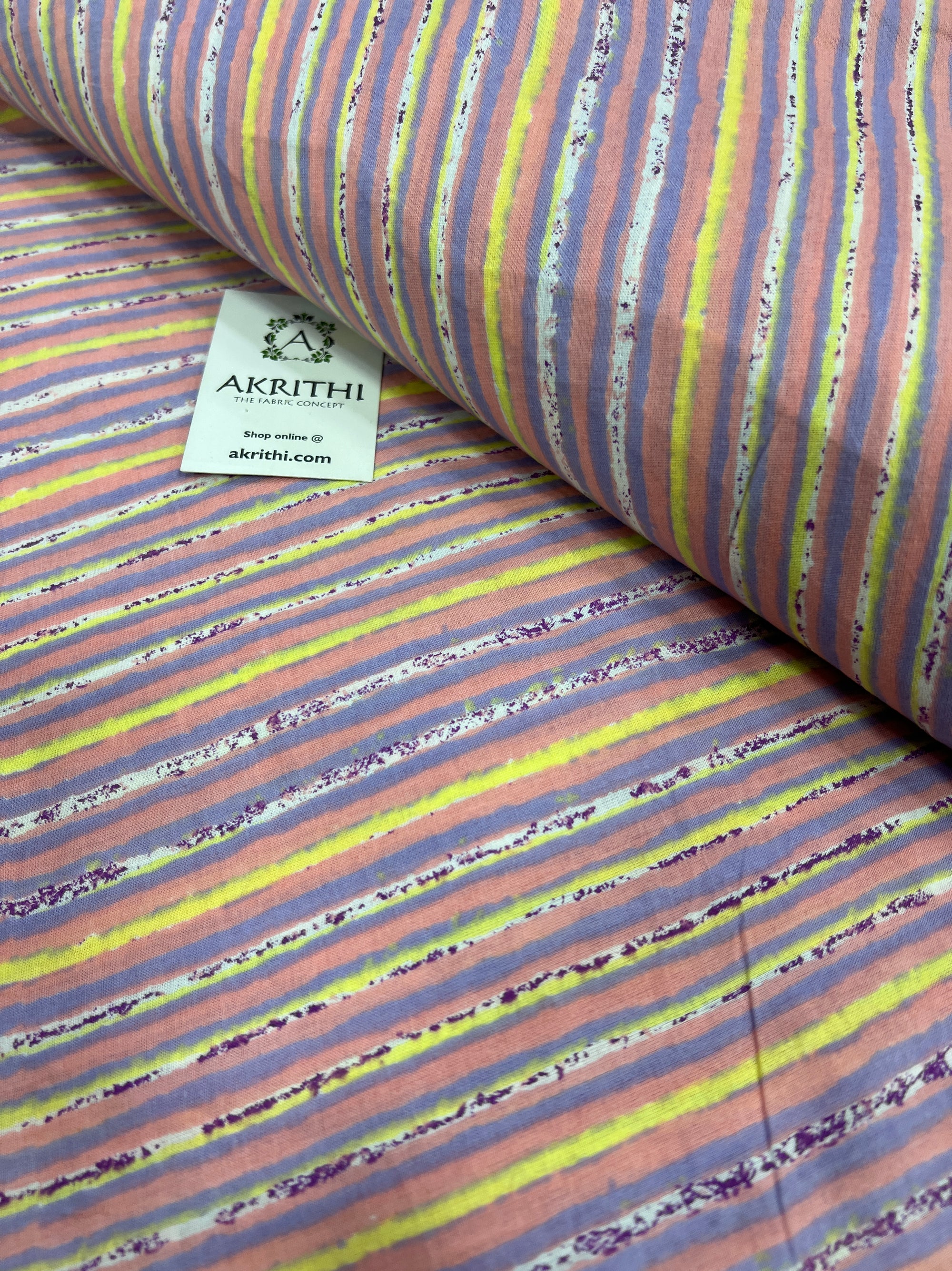 Printed pure cotton fabric