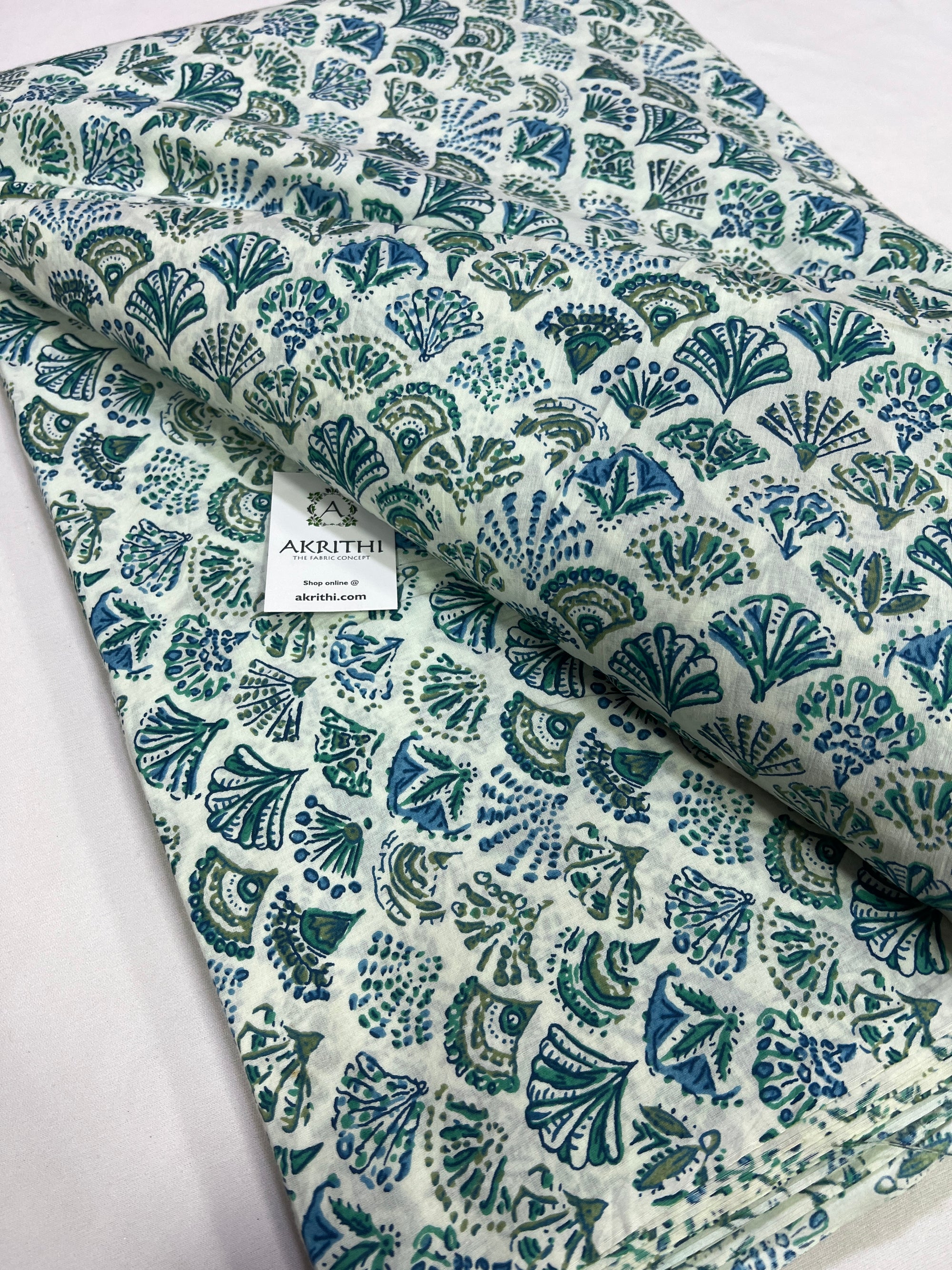 Printed pure cotton fabric