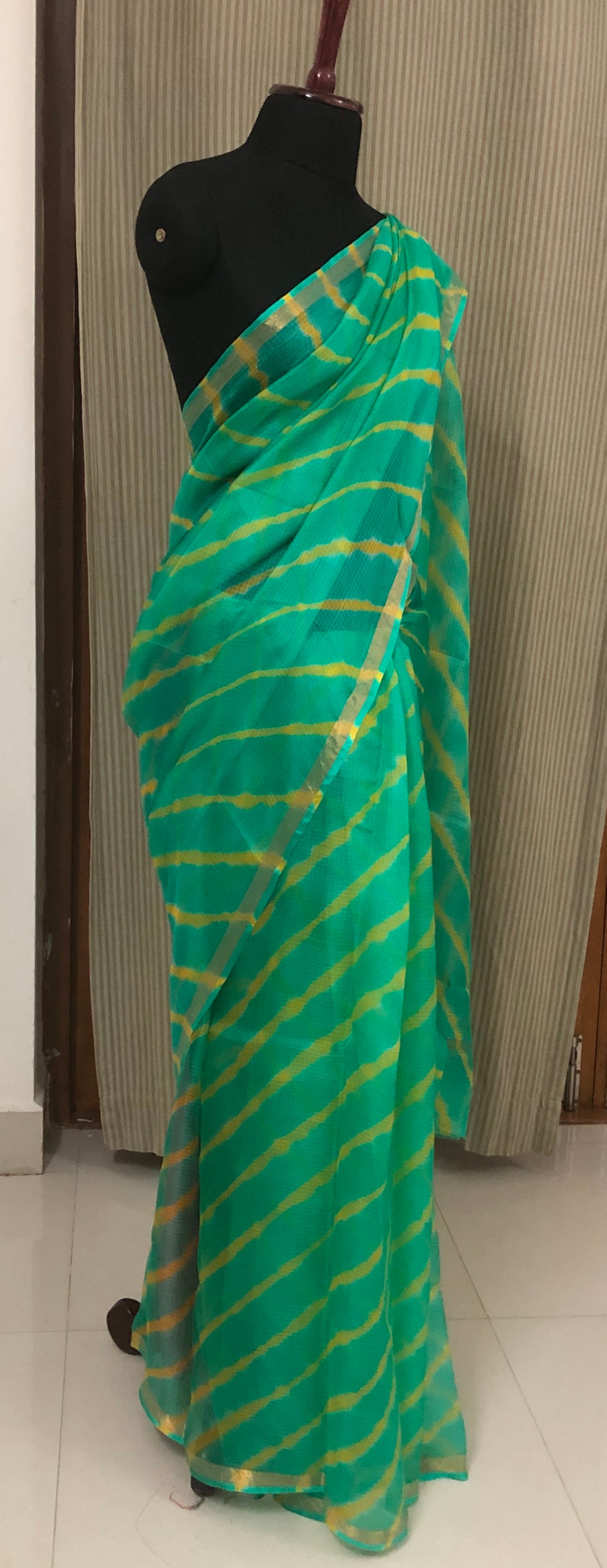 Pure kota silk leheriya saree