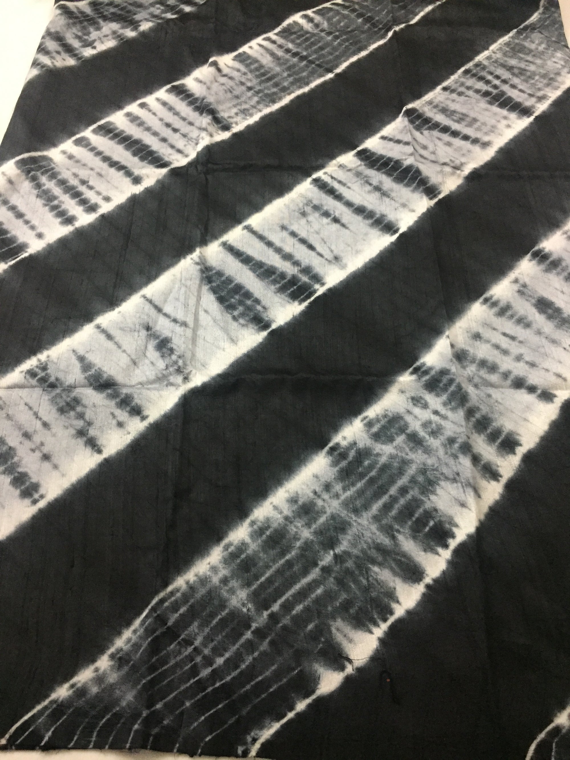 Shibori pure raw silk kurta fabric