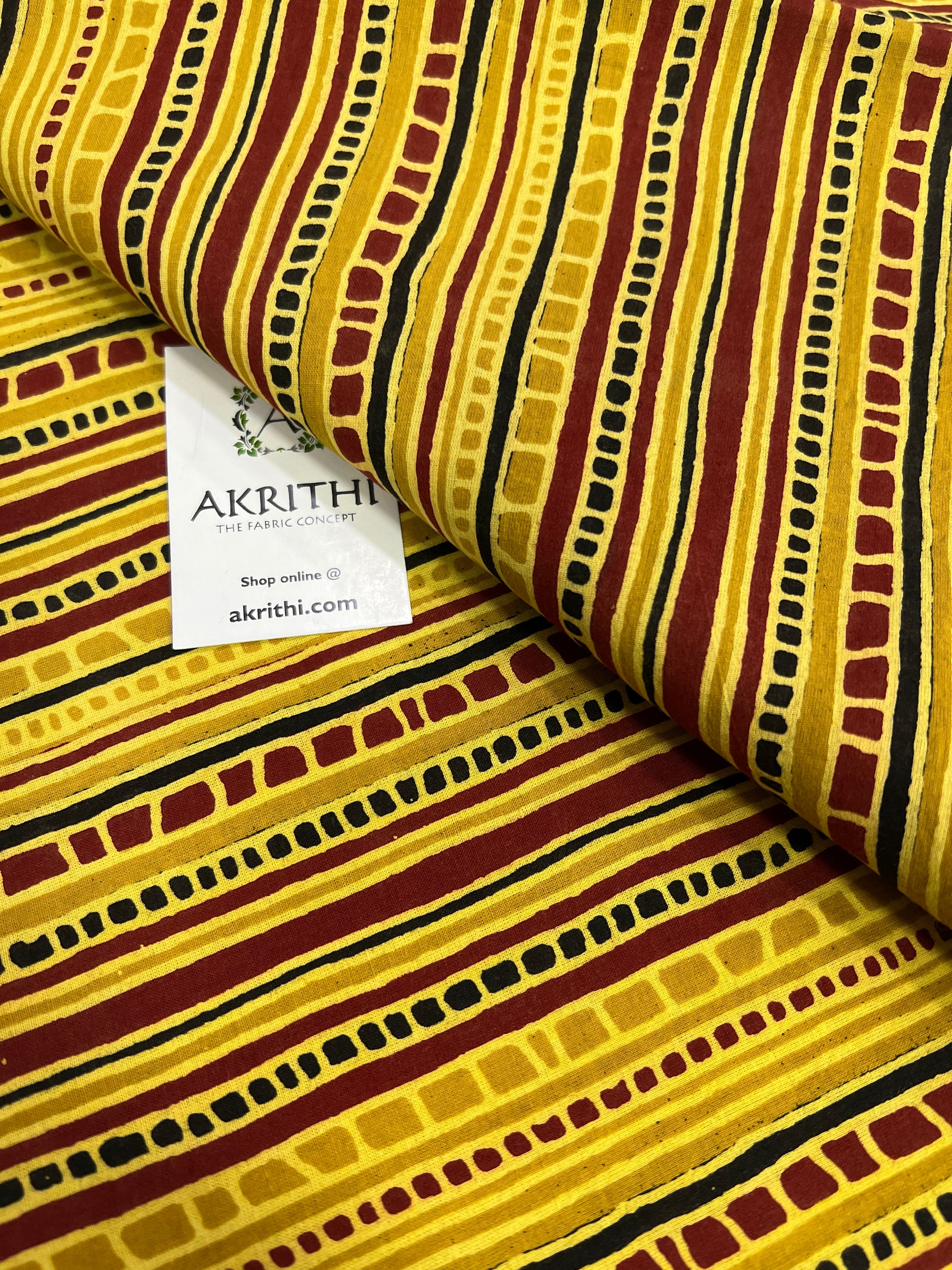Printed pure cotton fabric