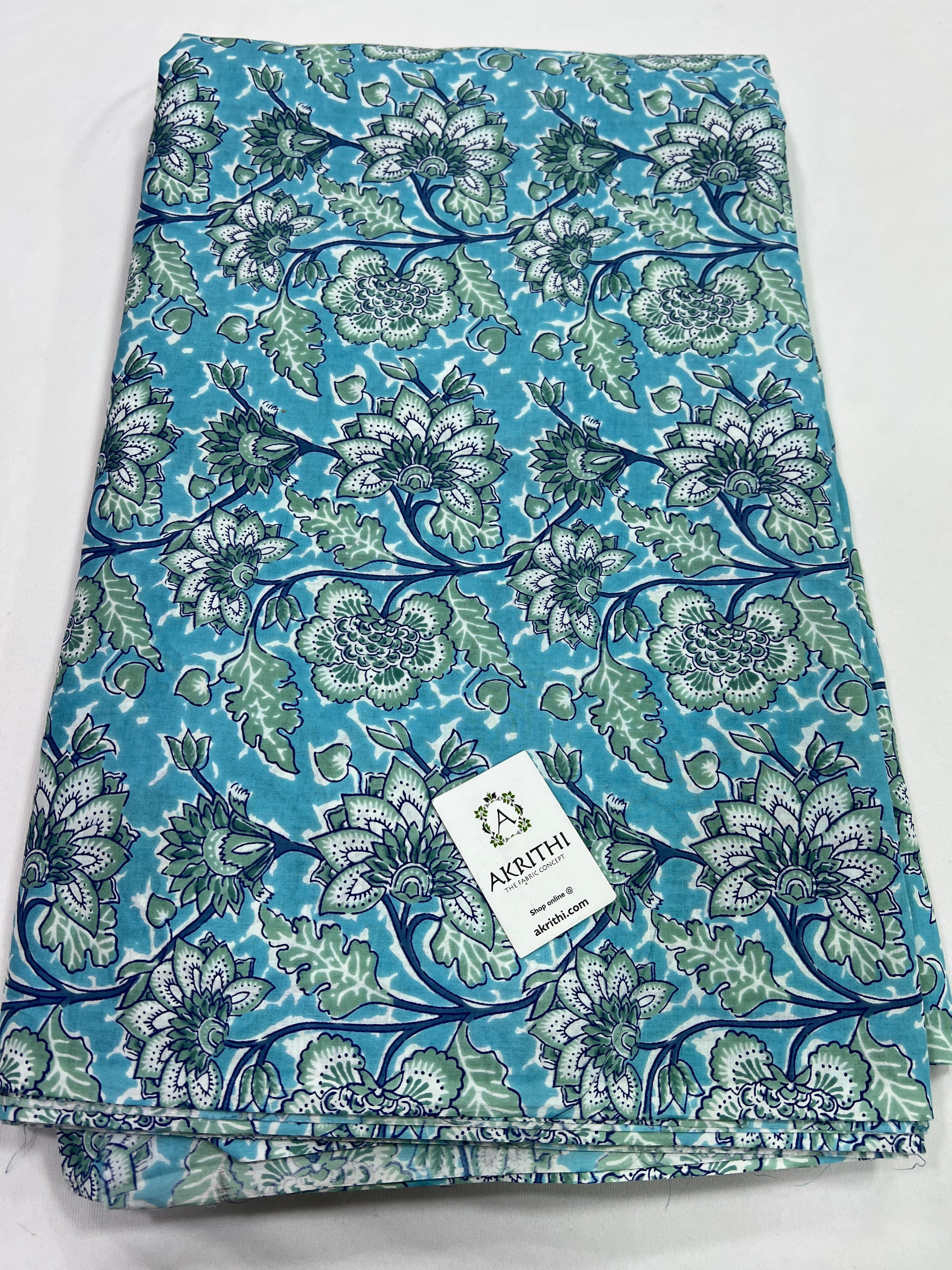 Printed pure cotton fabric