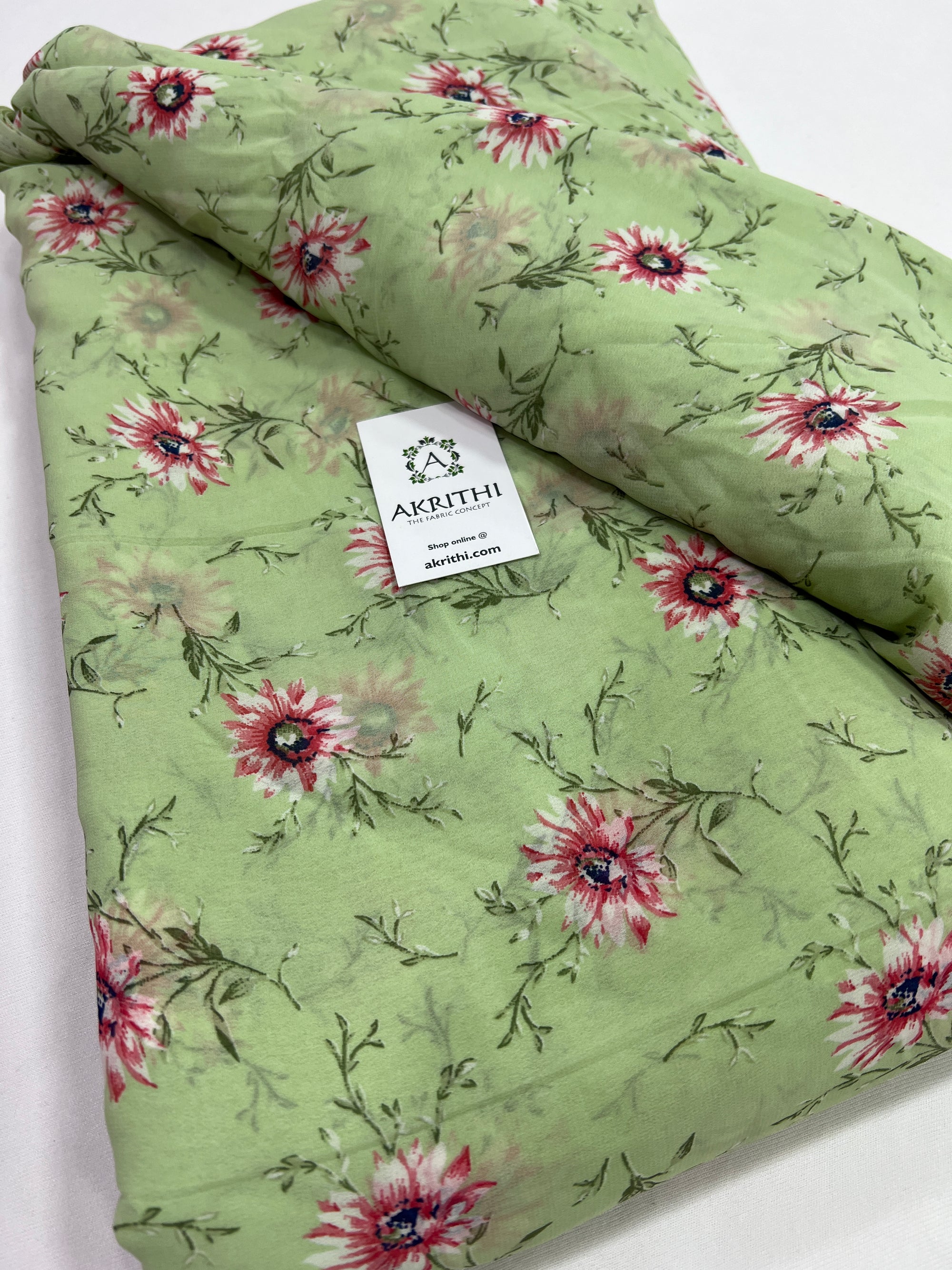 Floral printed georgette fabric 56 inches width