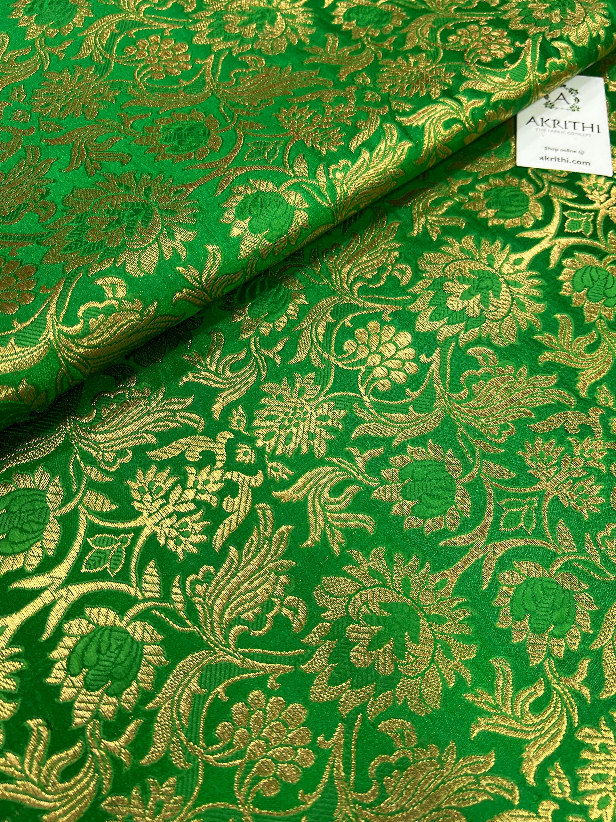 Handloom Banarasi brocade fabric