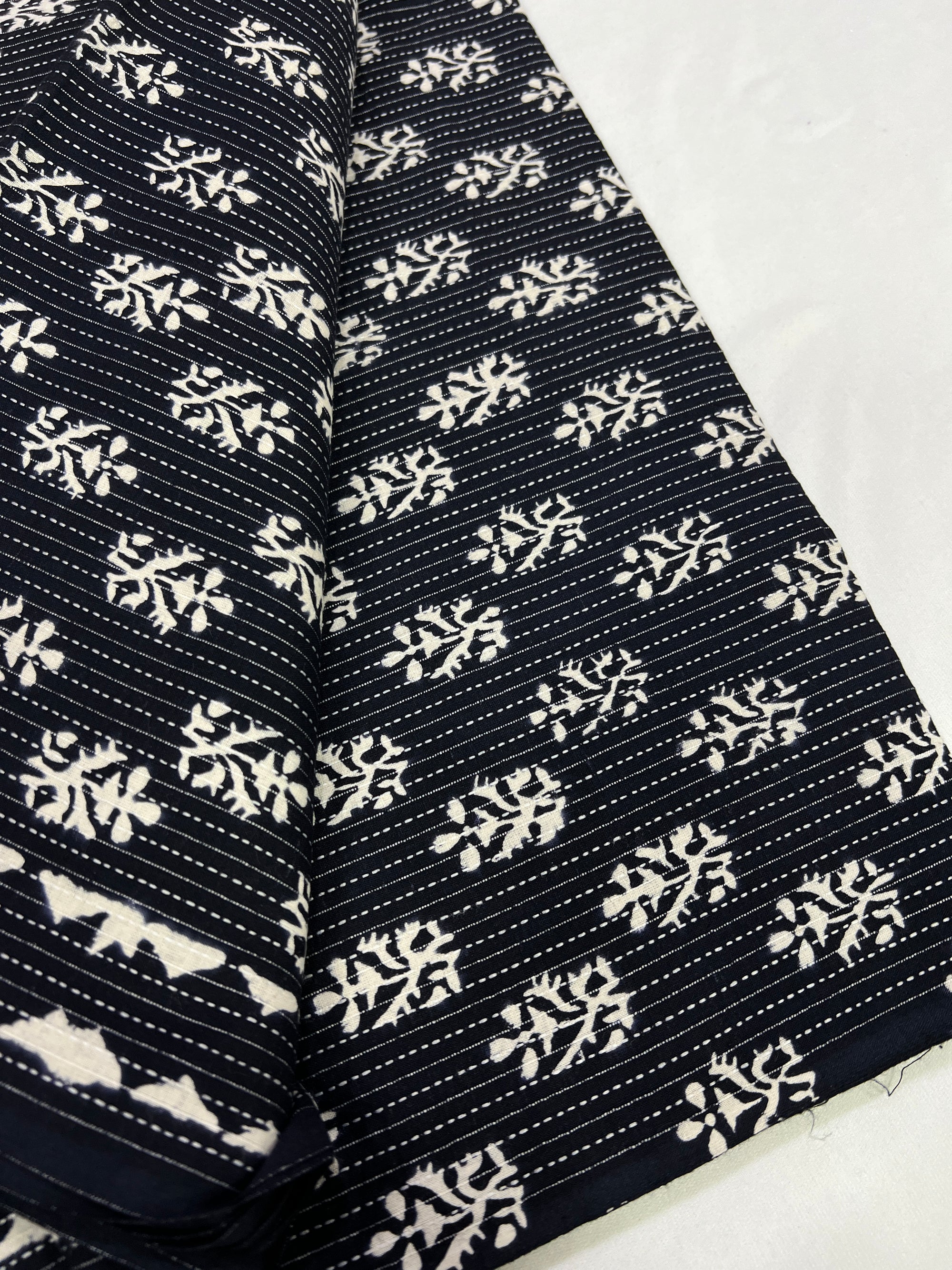 Kantha pure cotton fabric